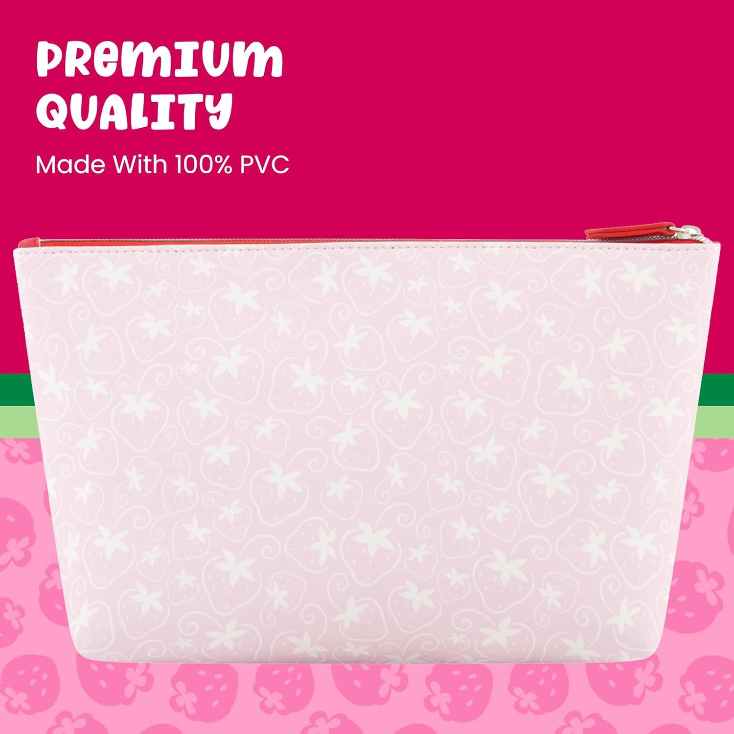 Bolsa de Maquillaje Strawberry Shortcake Rosa Claro 17.78x30.48cm