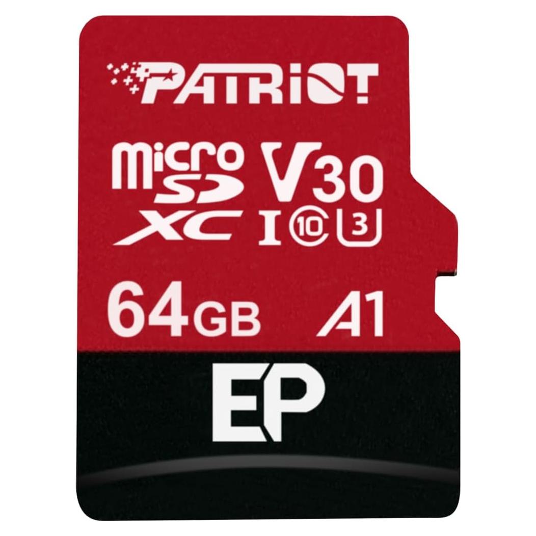 Tarjeta Micro SD Patriot Memory 64GB A1 V30 4K para Android