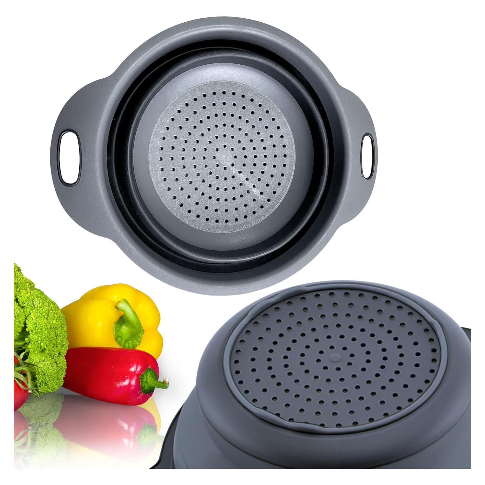 Colador Plegable de Silicona YARRD Negro 18.5x24.5cm