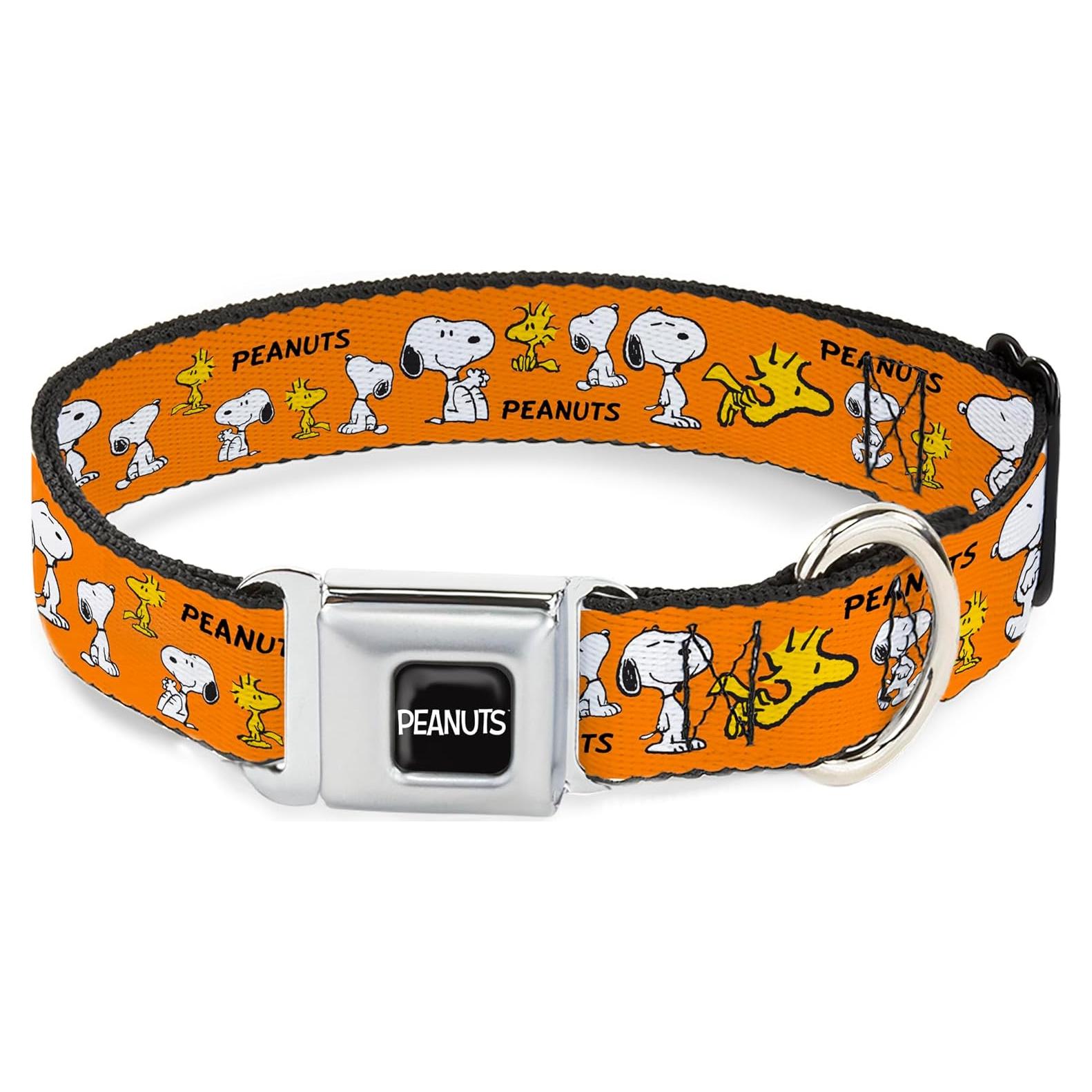 Collar para Perro Peanuts Buckle-Down 24.1-33 cm Naranja