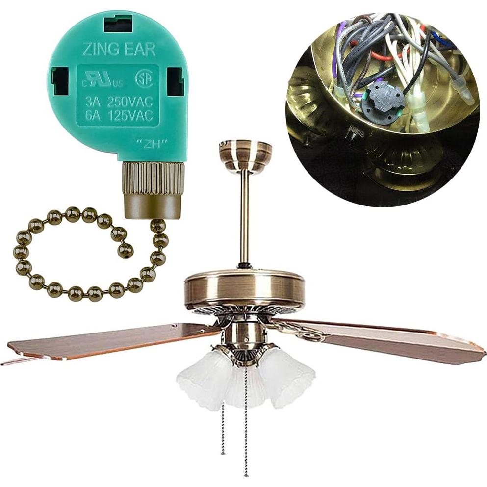 Interruptor de Cadena de Tirar Zing Ear ZE-268S6 3 Velocidades