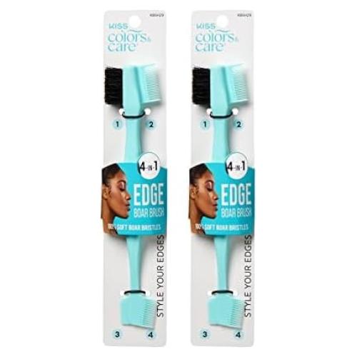 Cepillo 4-en-1 KISS Colores y Cuidado con Peines y Espátula