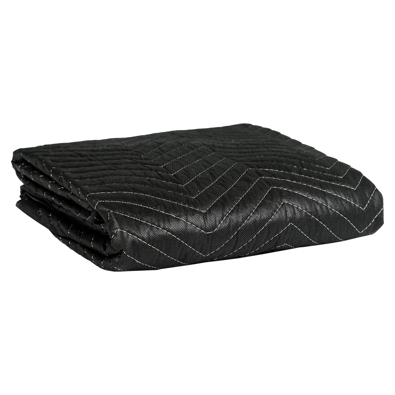 Manta de Mudanza Gruesa Trahefa 72x40 cm Negra Alta Resistencia