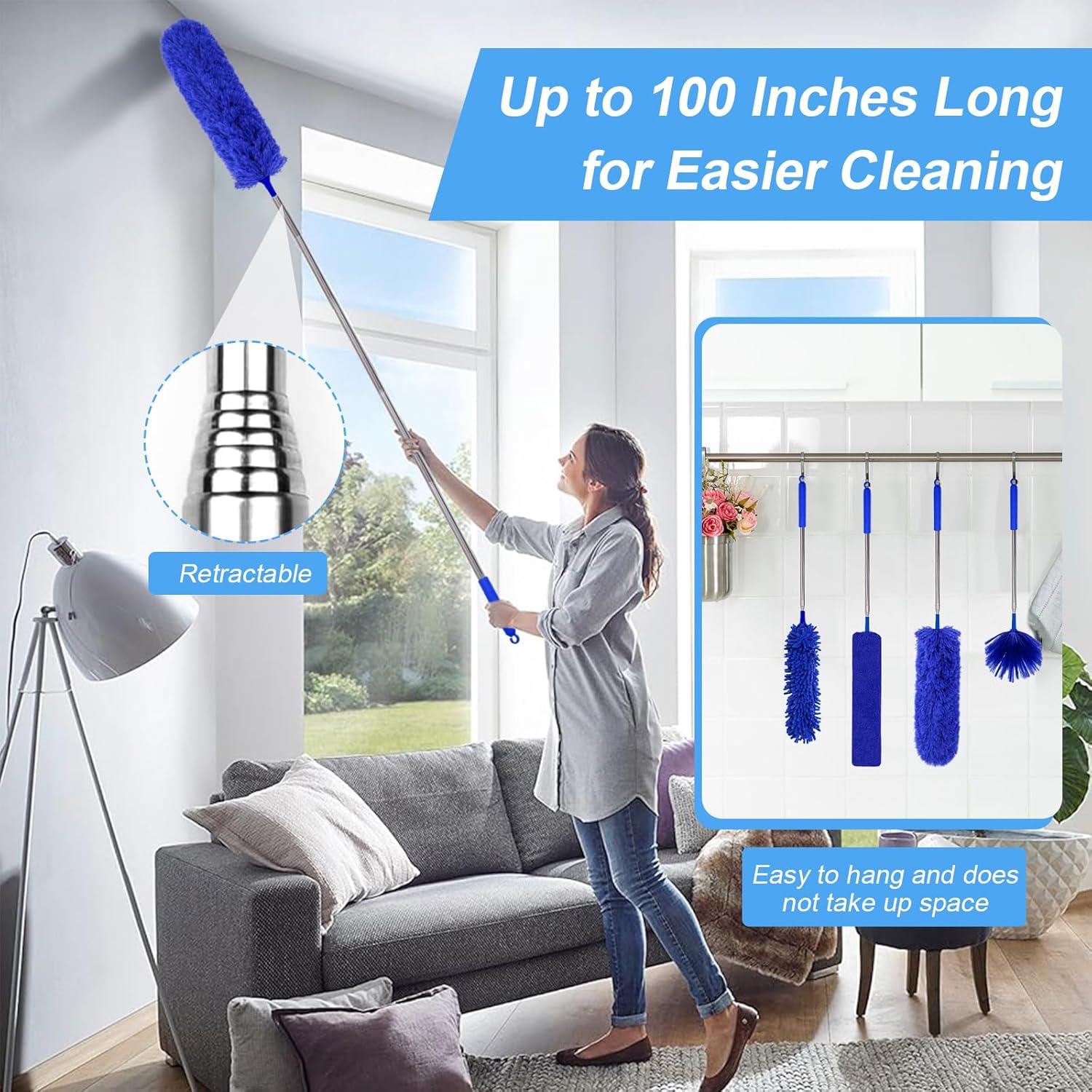 Kit de Plumero 5-en-1 Duraone con Mango Extensible 254 cm