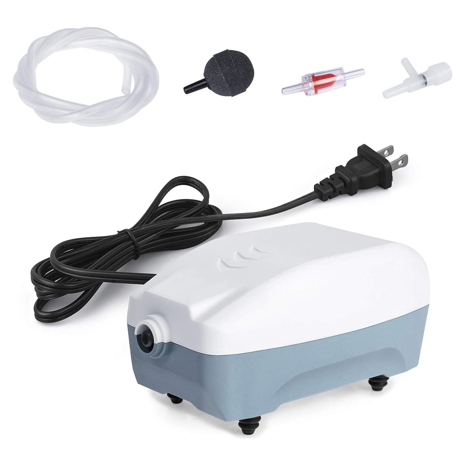 Bomba de Aire HITOP 2W para Acuario 1.5L/min Silenciosa