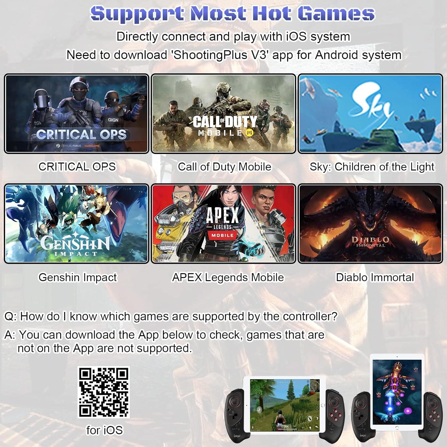 Controlador Inalámbrico Megadream para iPad y Android - 28cm