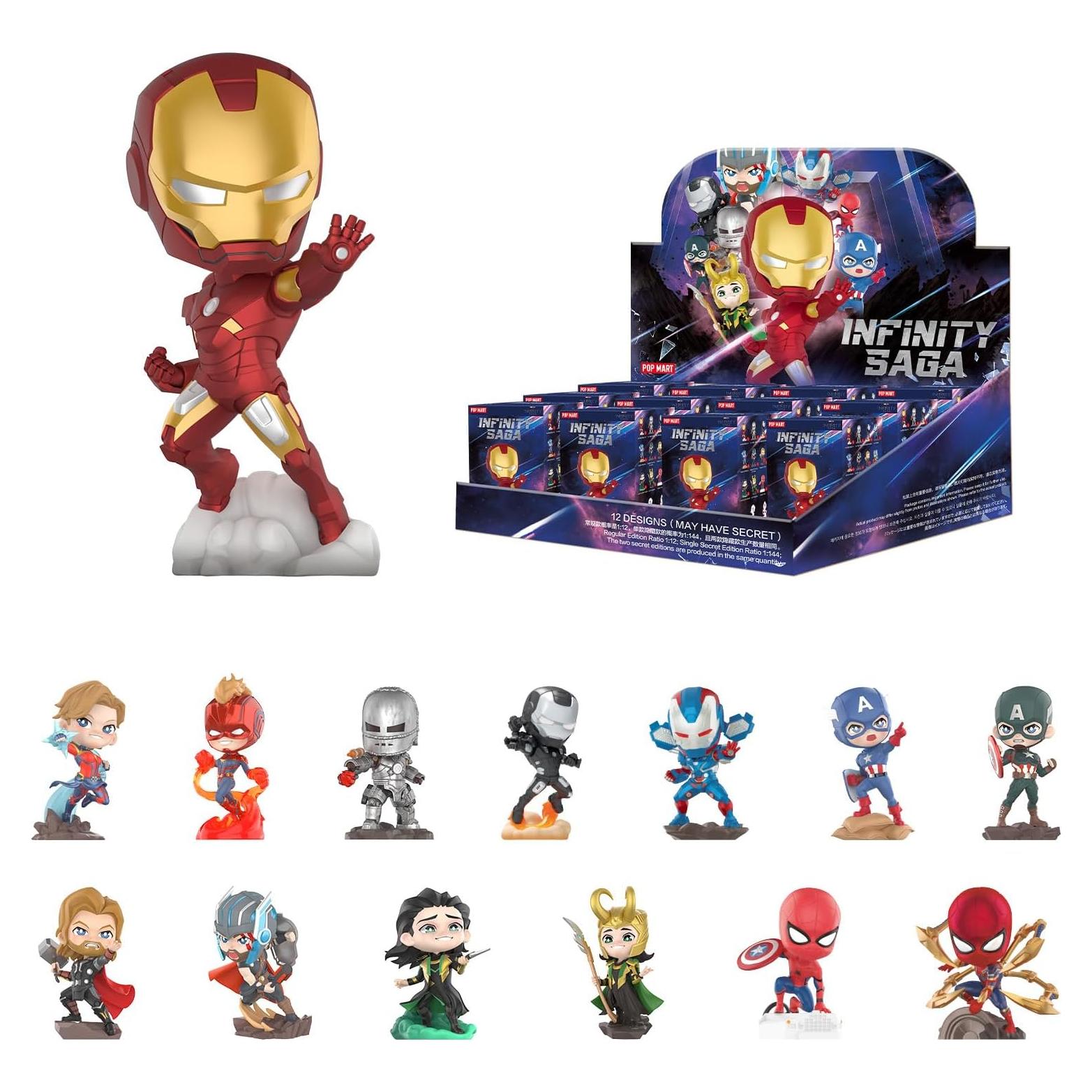 Figuras de Acción POP MART Marvel Infinity Saga - 12 Pcs