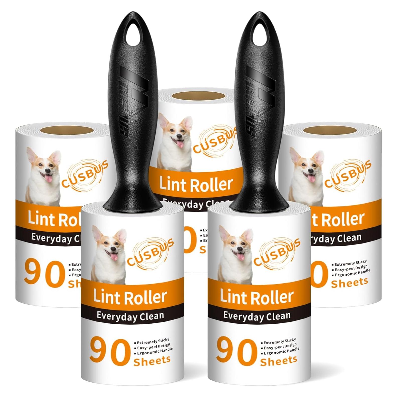 Rodillos Adhesivos Cusbus para Pelo de Mascotas - 450 Hojas