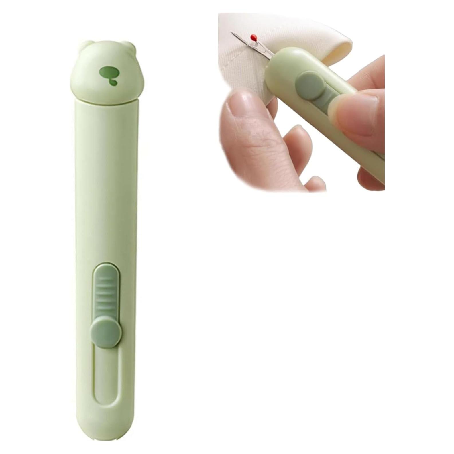 Enhebrador Automático de Agujas 2 en 1 Kezzfpa Verde