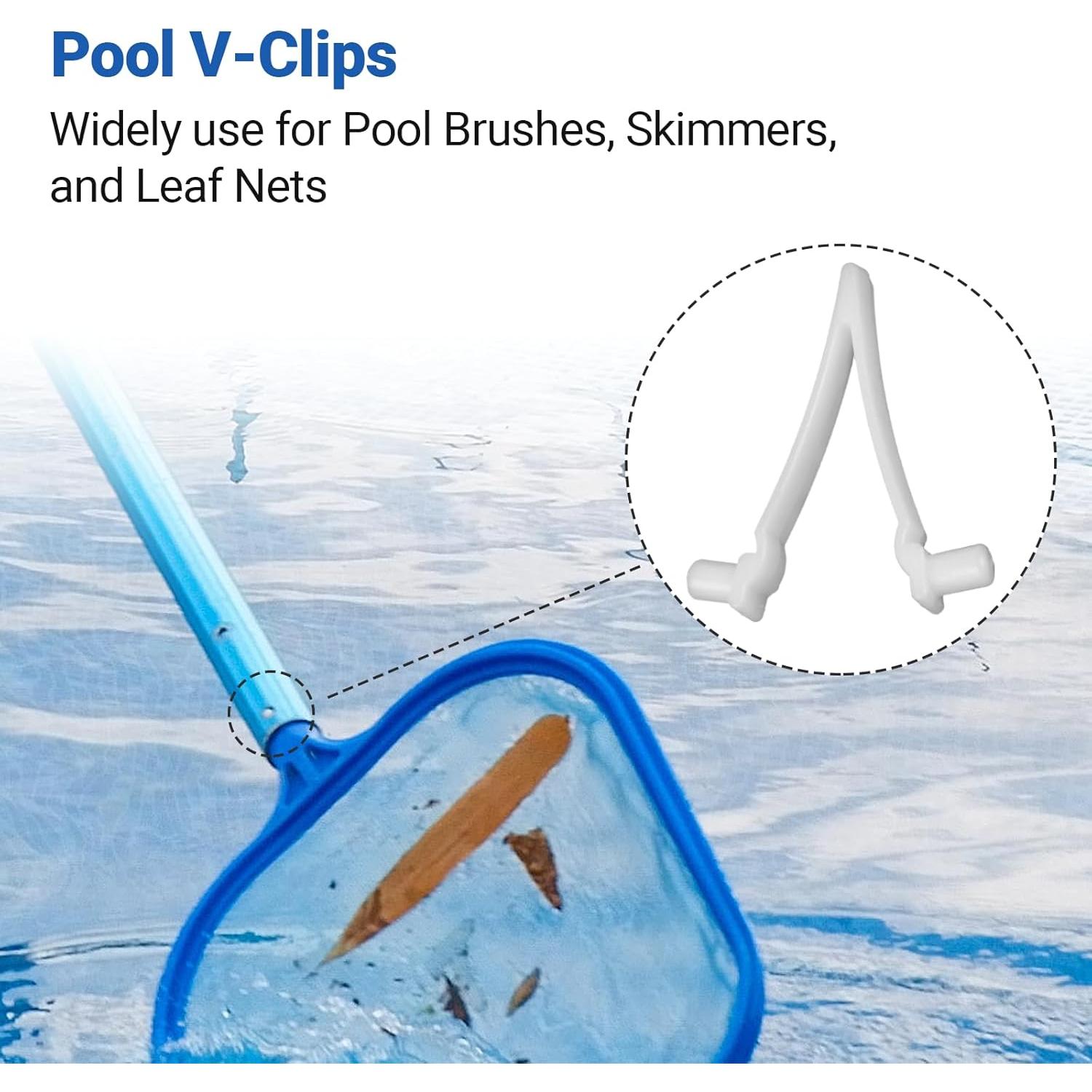 Clips V AR-PRO para Piscina 21 Unidades Plástico Resistente