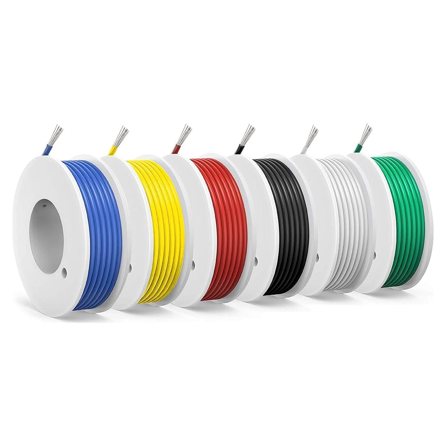 Cable eléctrico de PVC 18 AWG SCHDRA 6 colores 3 metros