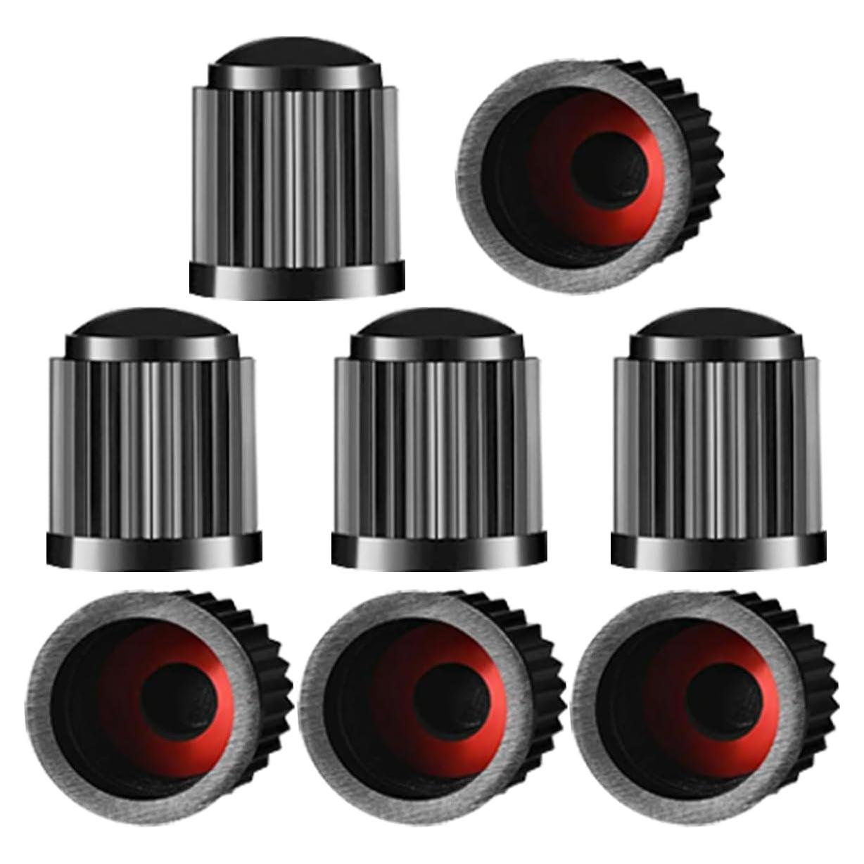 Cubiertas de Válvula de Neumático KITUREK 8PCS Negro