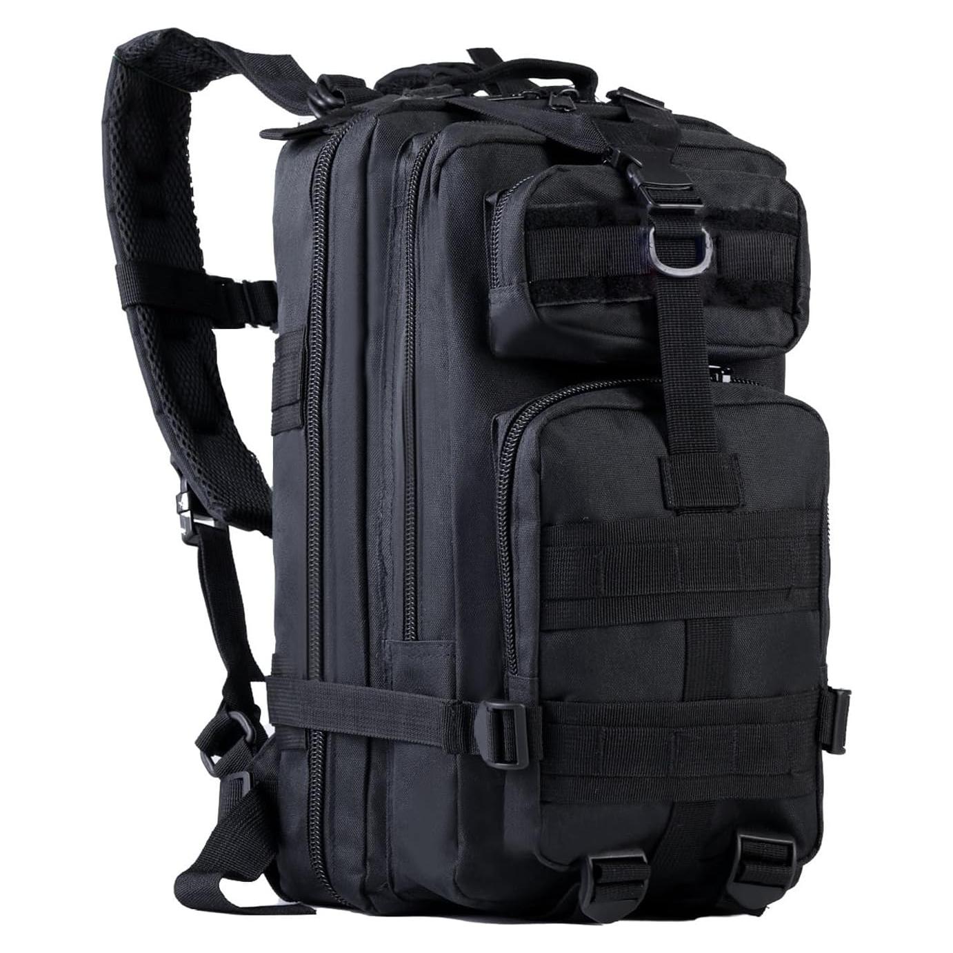 Mochila Táctica Lawaia 30L Negra para Senderismo y Camping