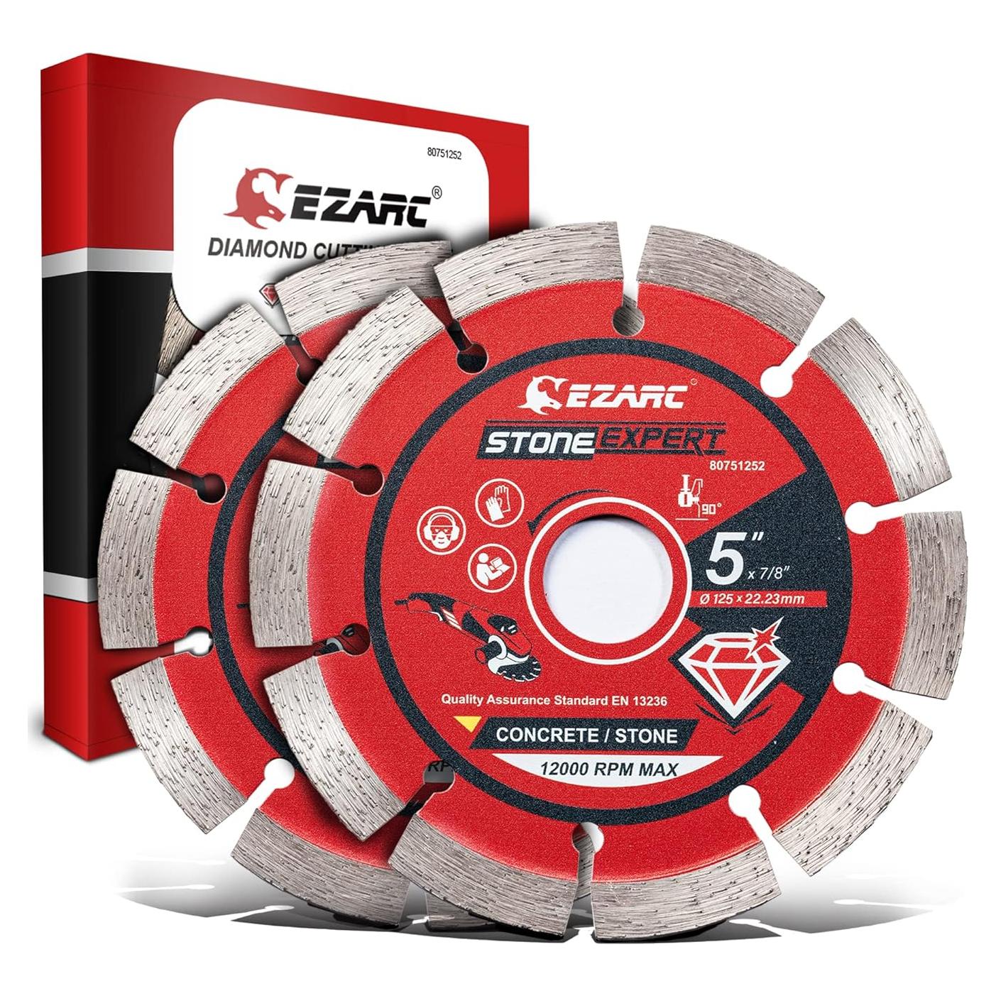 Hoja de Diamante Segmentada EZARC 5" para Amoladora Angular