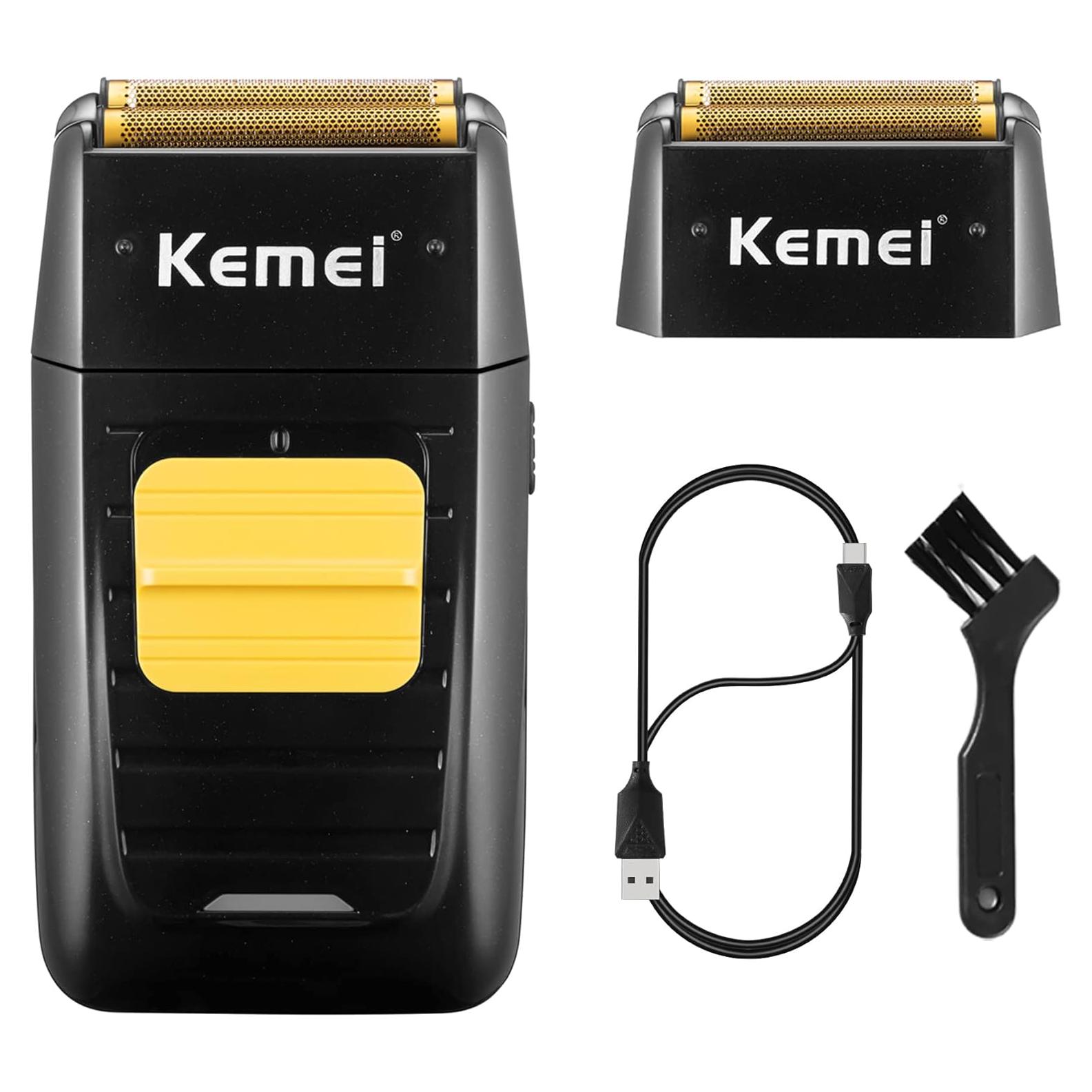 Afeitadora Eléctrica KEMEI KM-1102 Doble Lámina Inalámbrica