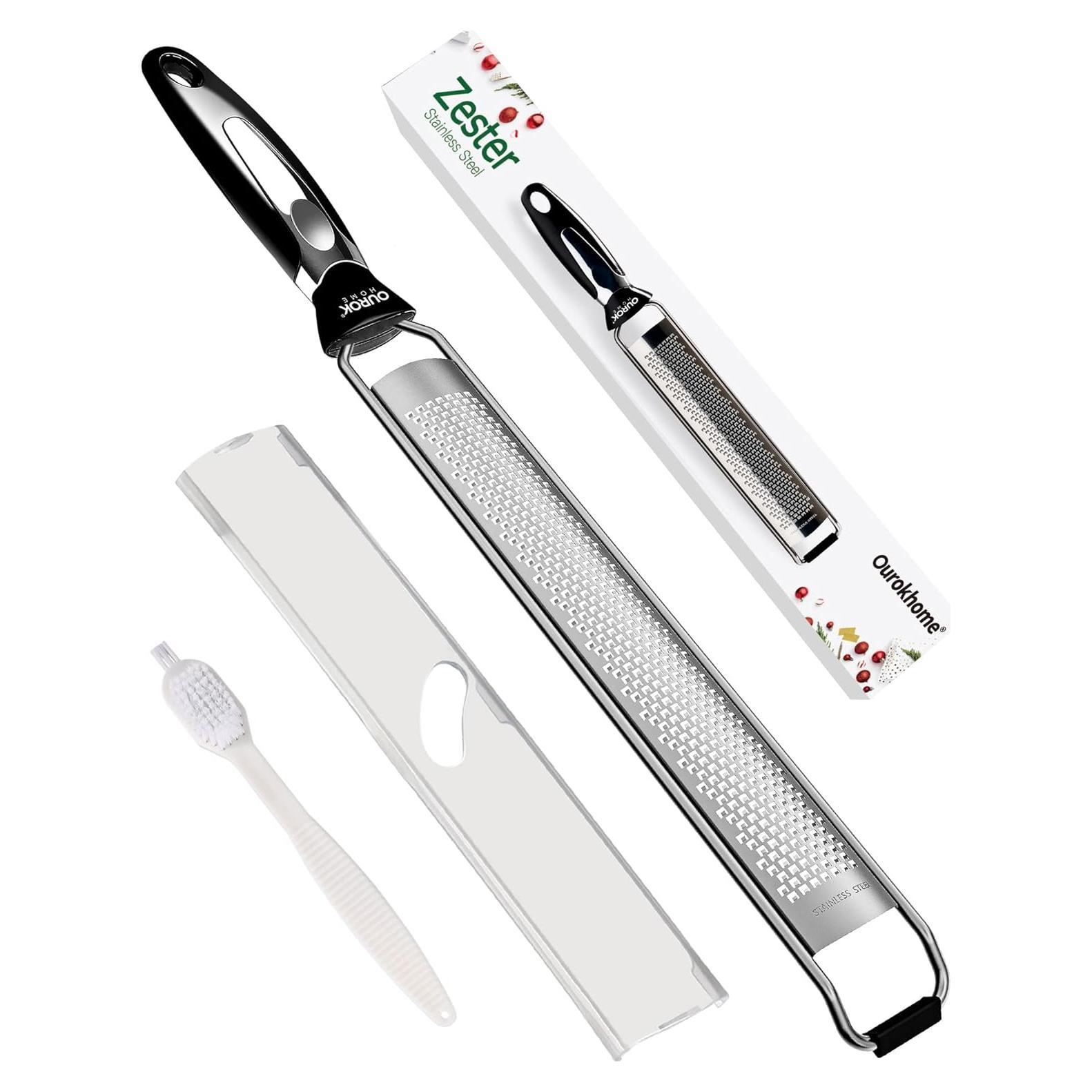 Rallador de Limón Ourokhome de Acero Inoxidable Negro