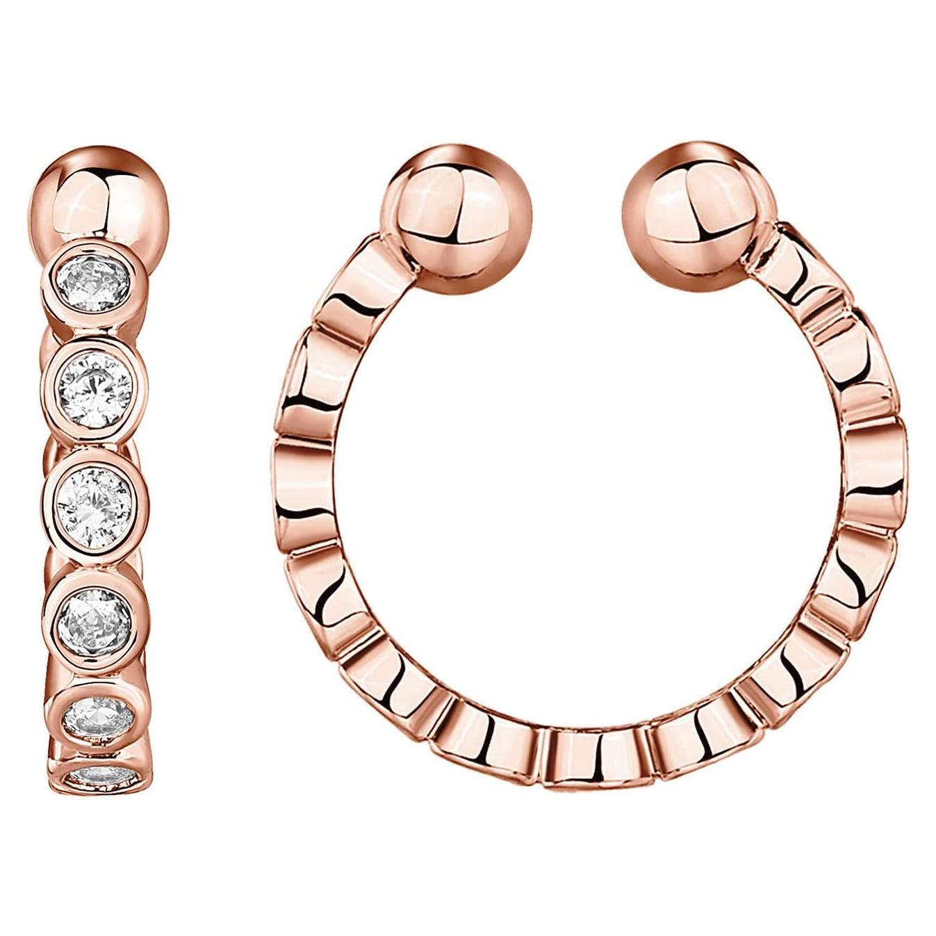 Aretes Huggie de Plata 925 Baño Oro 14K con Circonita PAVOI