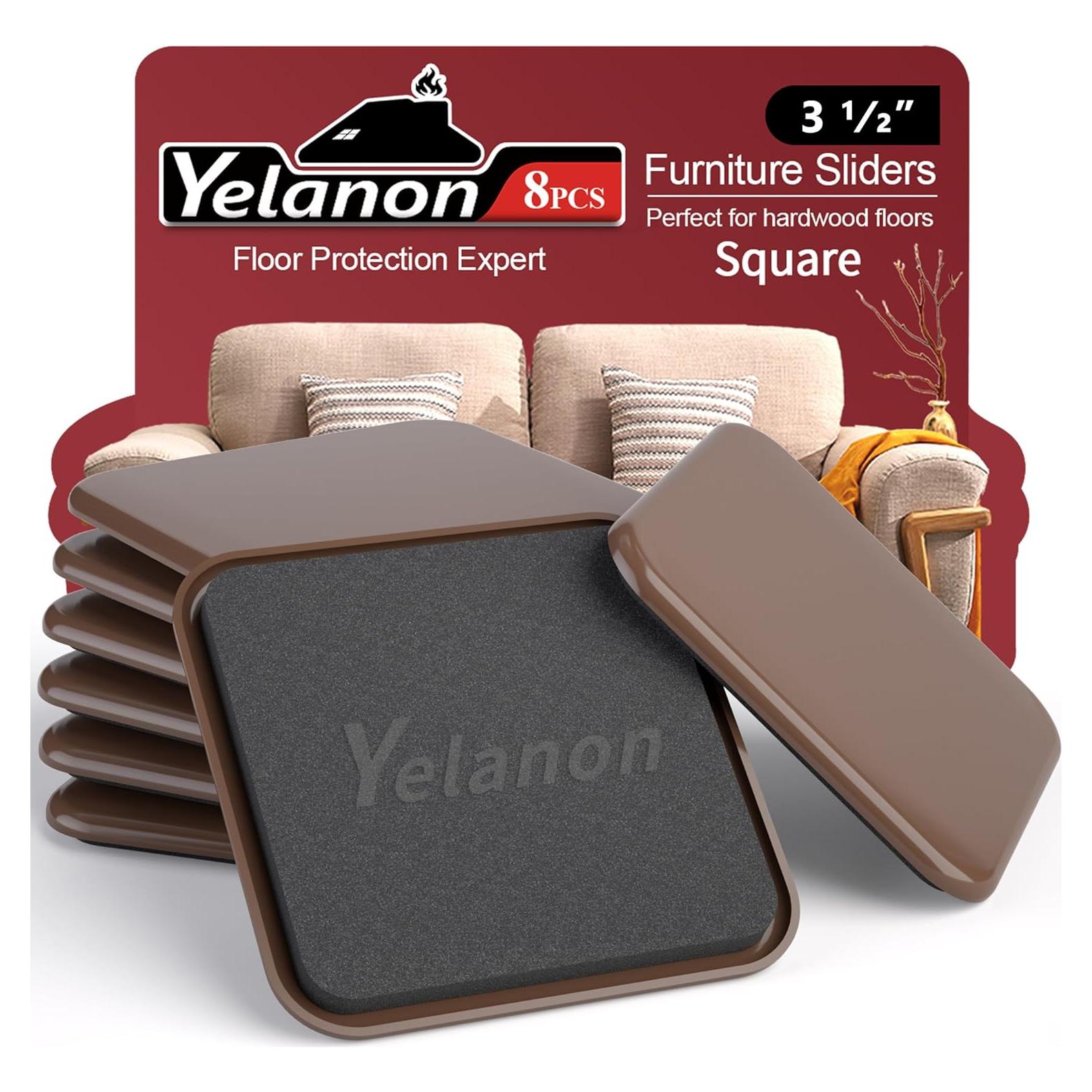 Deslizadores de Muebles Yelanon 8 Pcs 8.9 cm para Alfombra