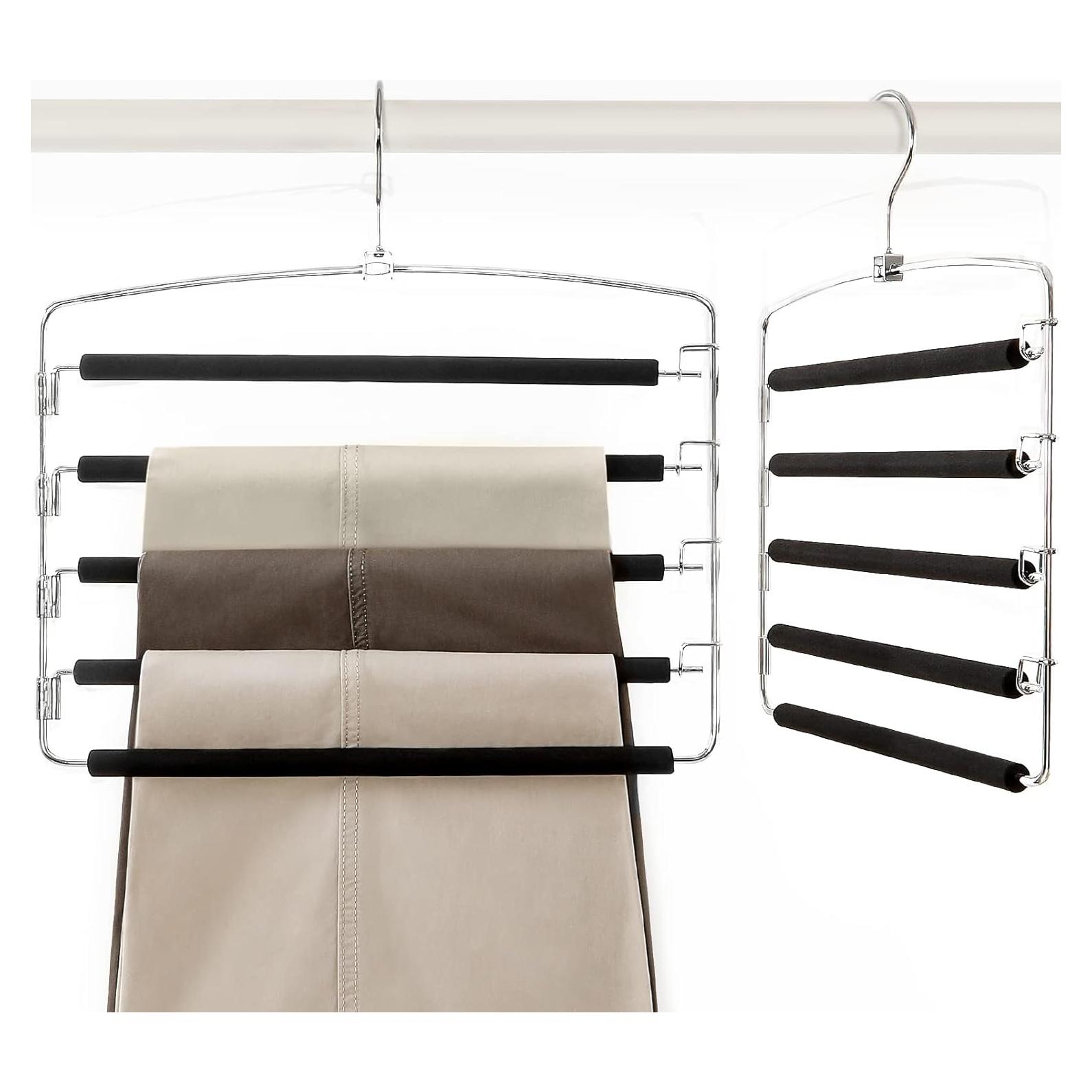 Perchas para Pantalones TOPIA HANGER 2-Pack Ahorra Espacio