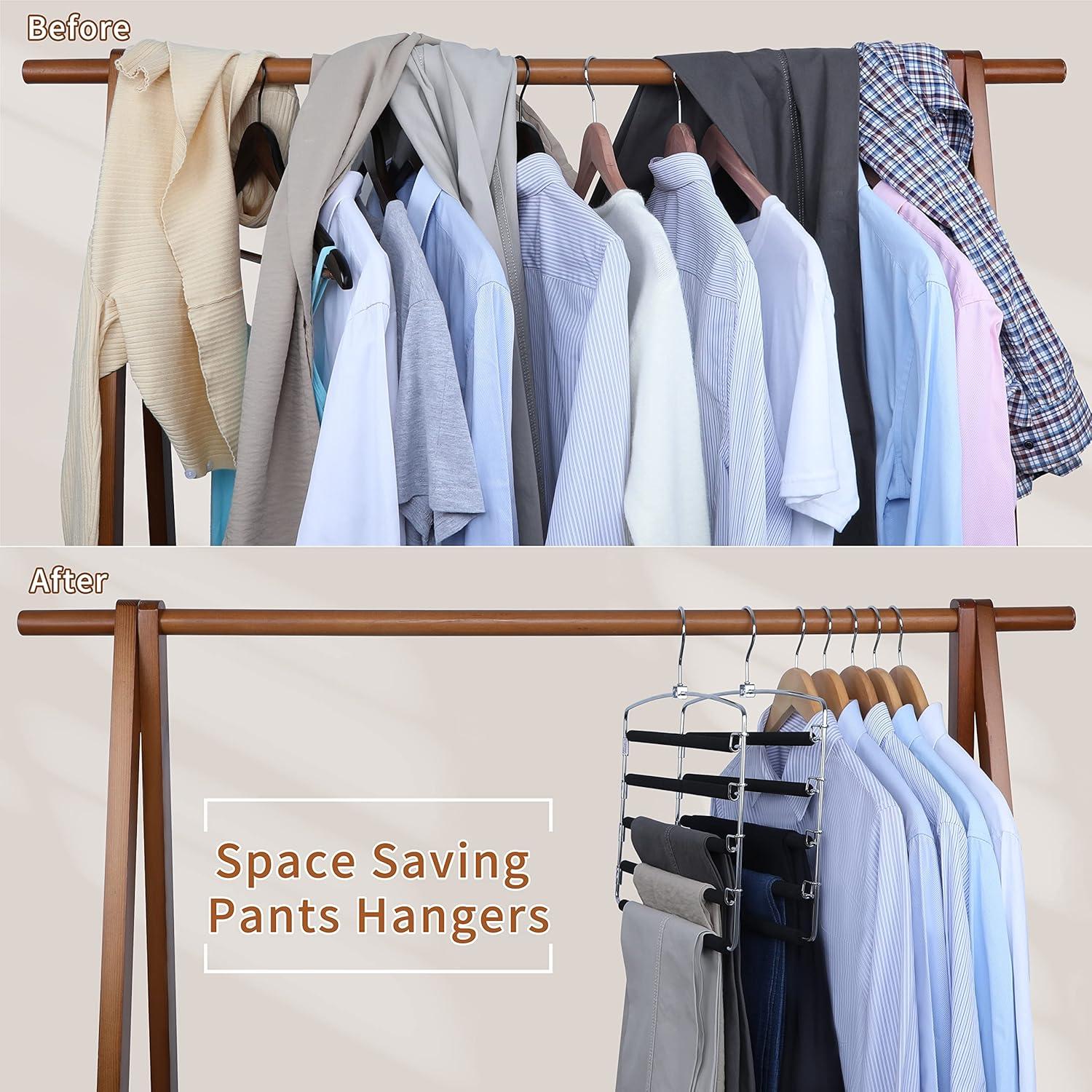 Perchas para Pantalones TOPIA HANGER 2-Pack Ahorra Espacio