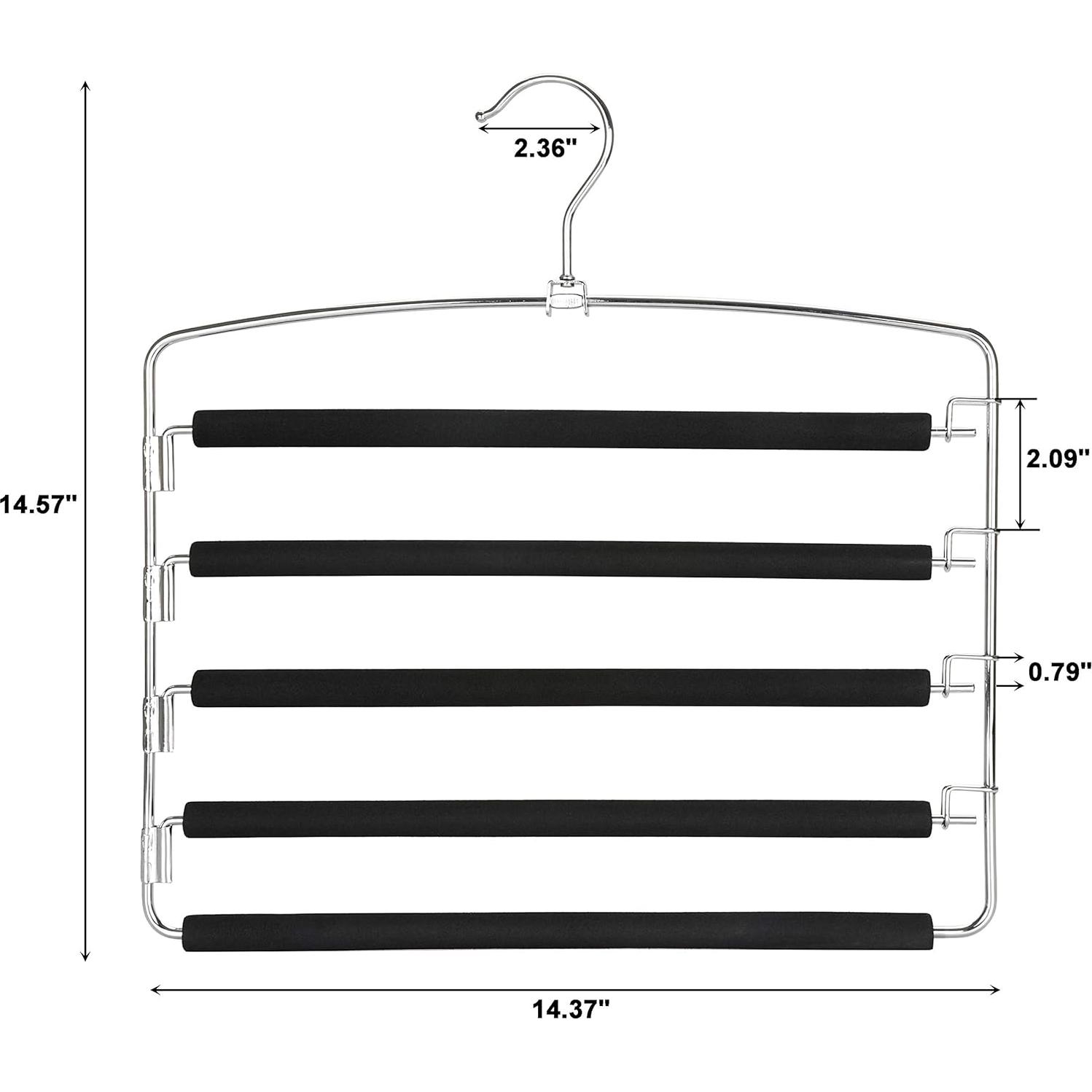 Perchas para Pantalones TOPIA HANGER 2-Pack Ahorra Espacio