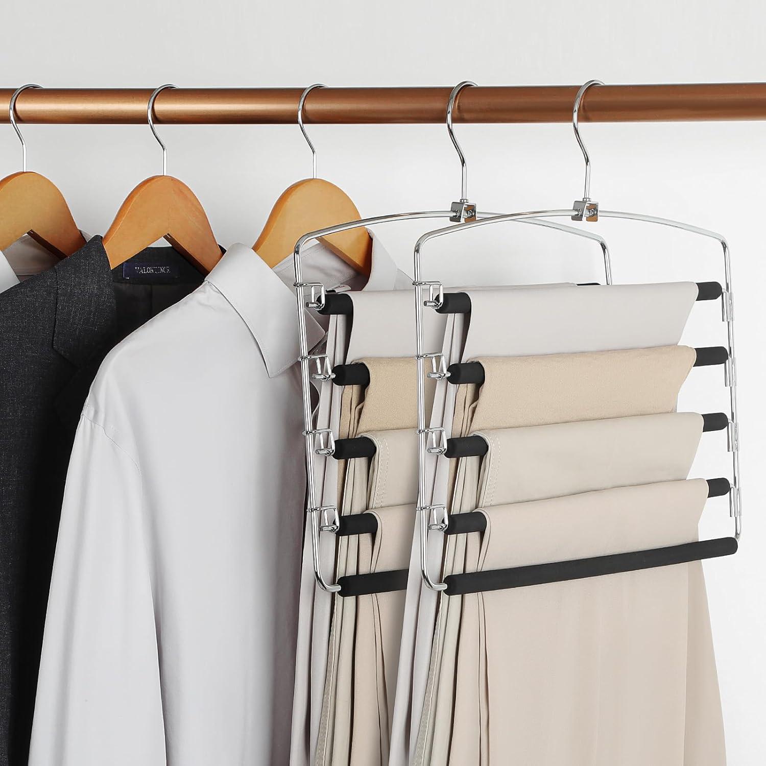 Perchas para Pantalones TOPIA HANGER 2-Pack Ahorra Espacio