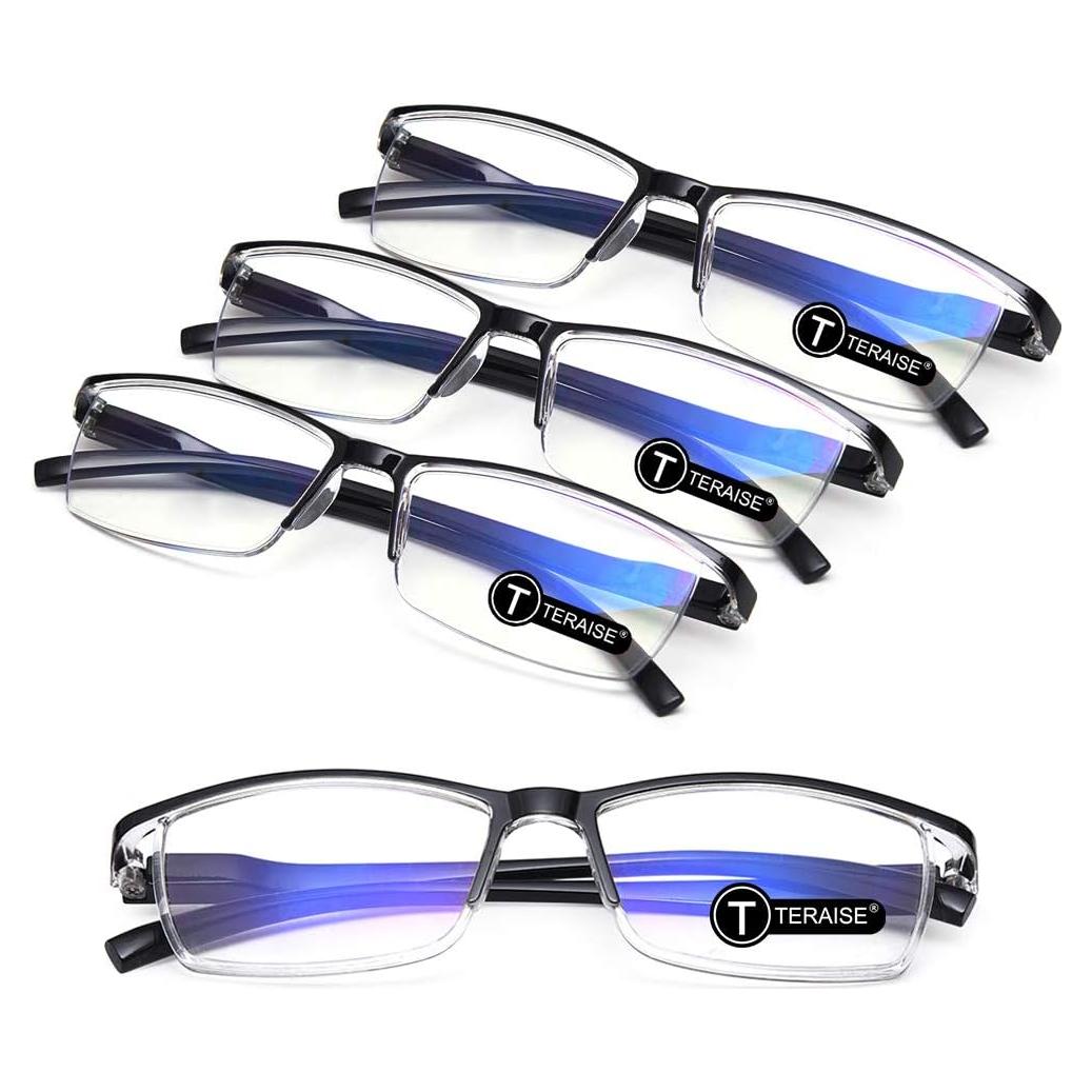 Gafas de lectura TERAISE anti-luz azul 4 pcs 6.0x