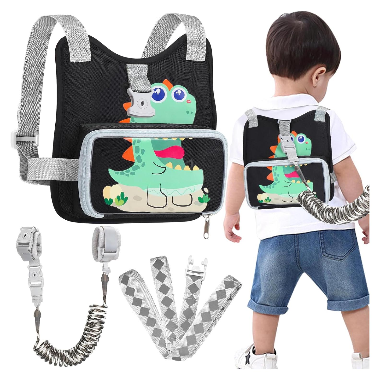 Arnés Plegable para Niños Accmor con Correa Antipérdida Dinosaurio