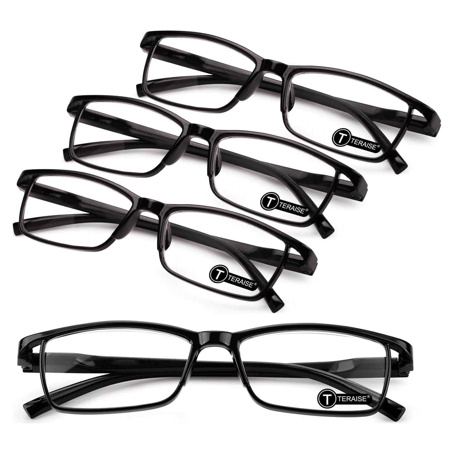 Gafas de lectura TERAISE anti-luz azul 4 piezas para adultos