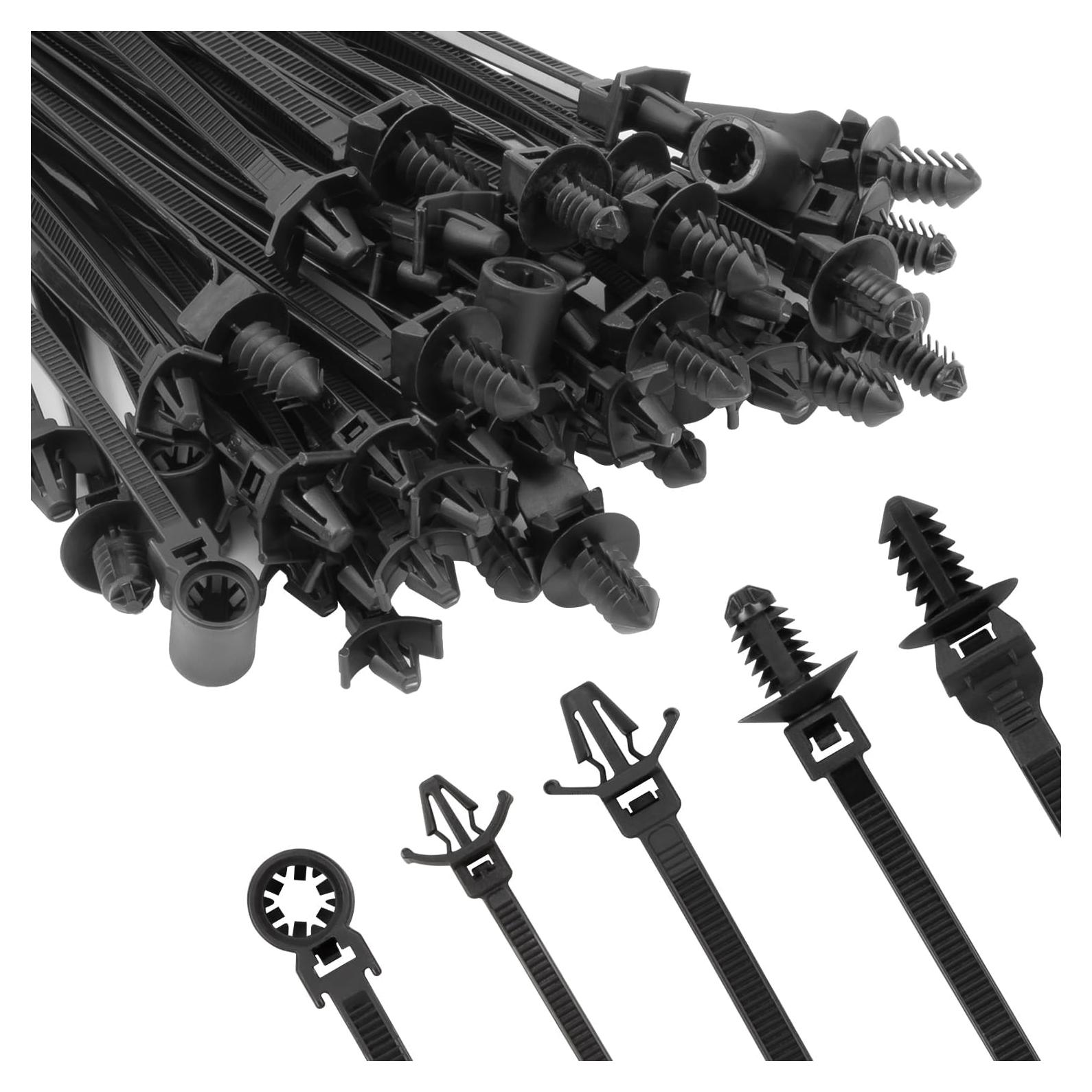 Bridas de Cable Nylon 110 Pcs Armpow - 5 Tamaños Resistentes