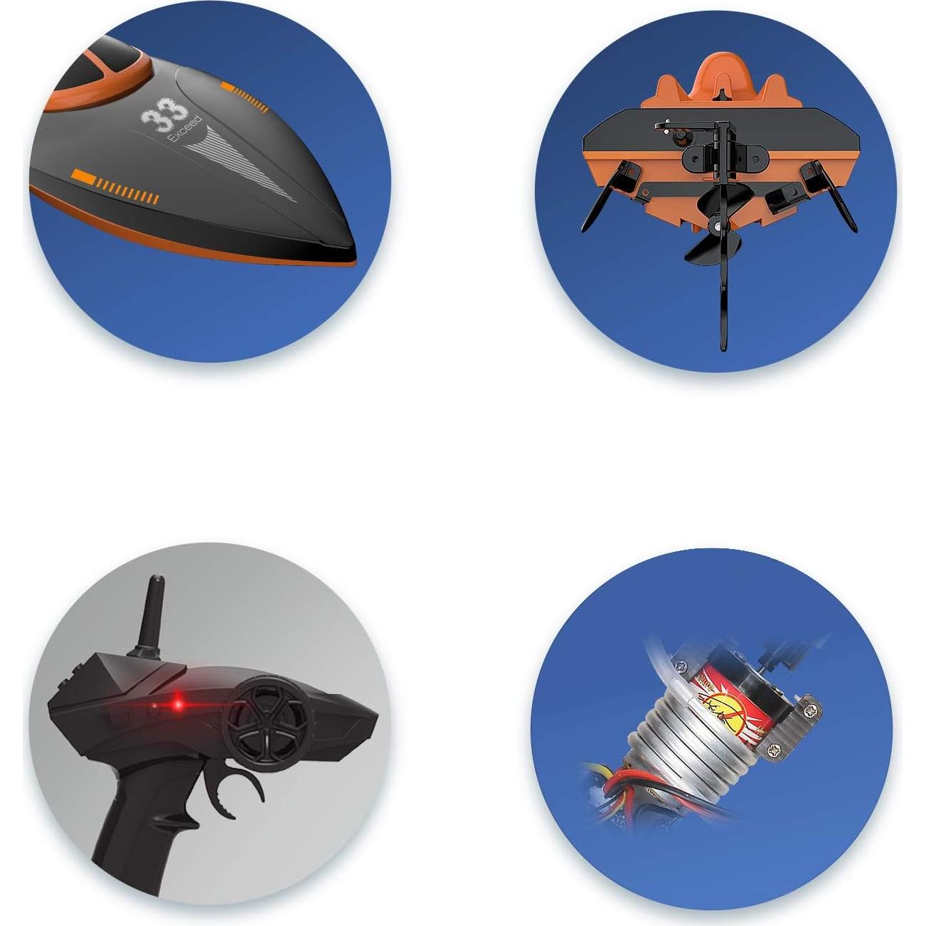 Barco de Carreras RC POCO DIVO Exceed-33 20 km/h