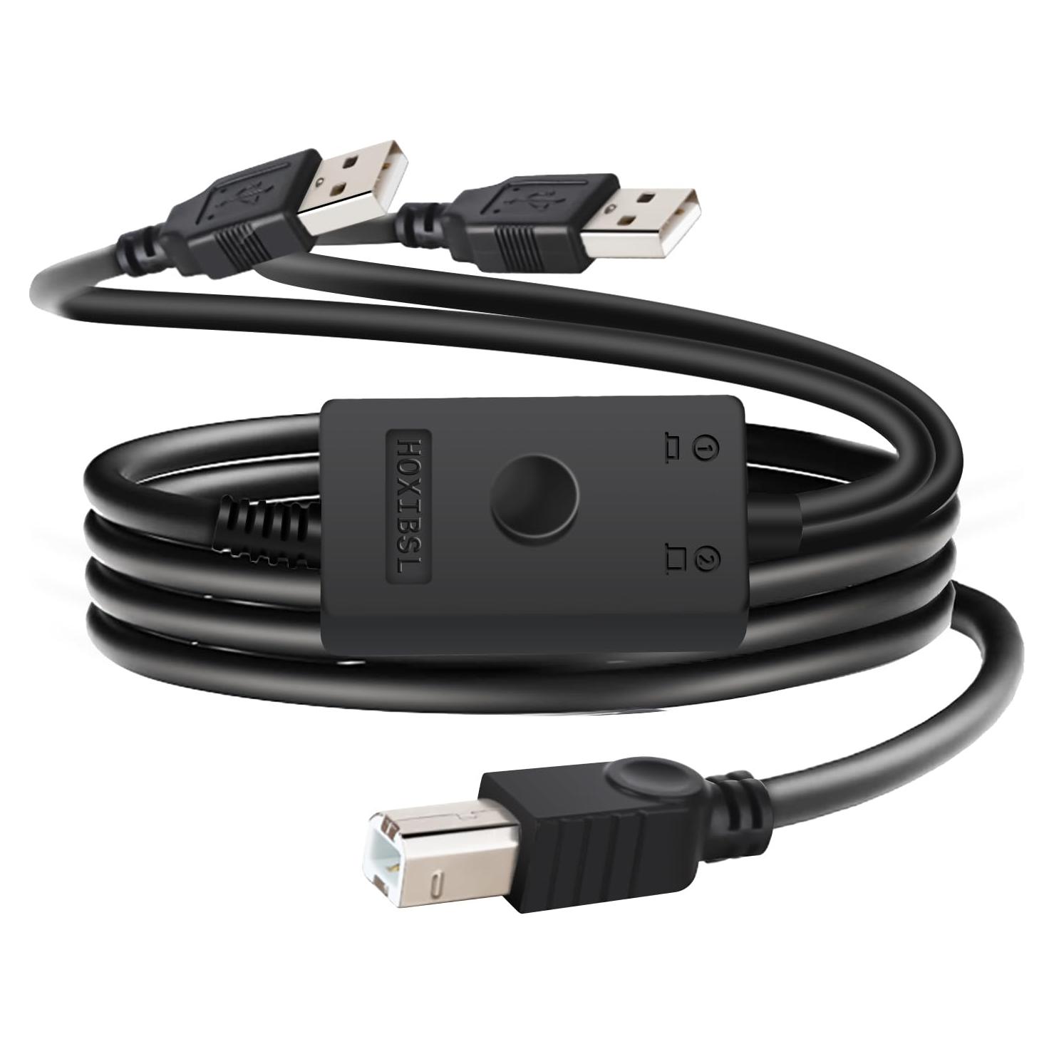 Divisor de Cable USB 1 en 2 Salidas HOXIBSL 4.5M