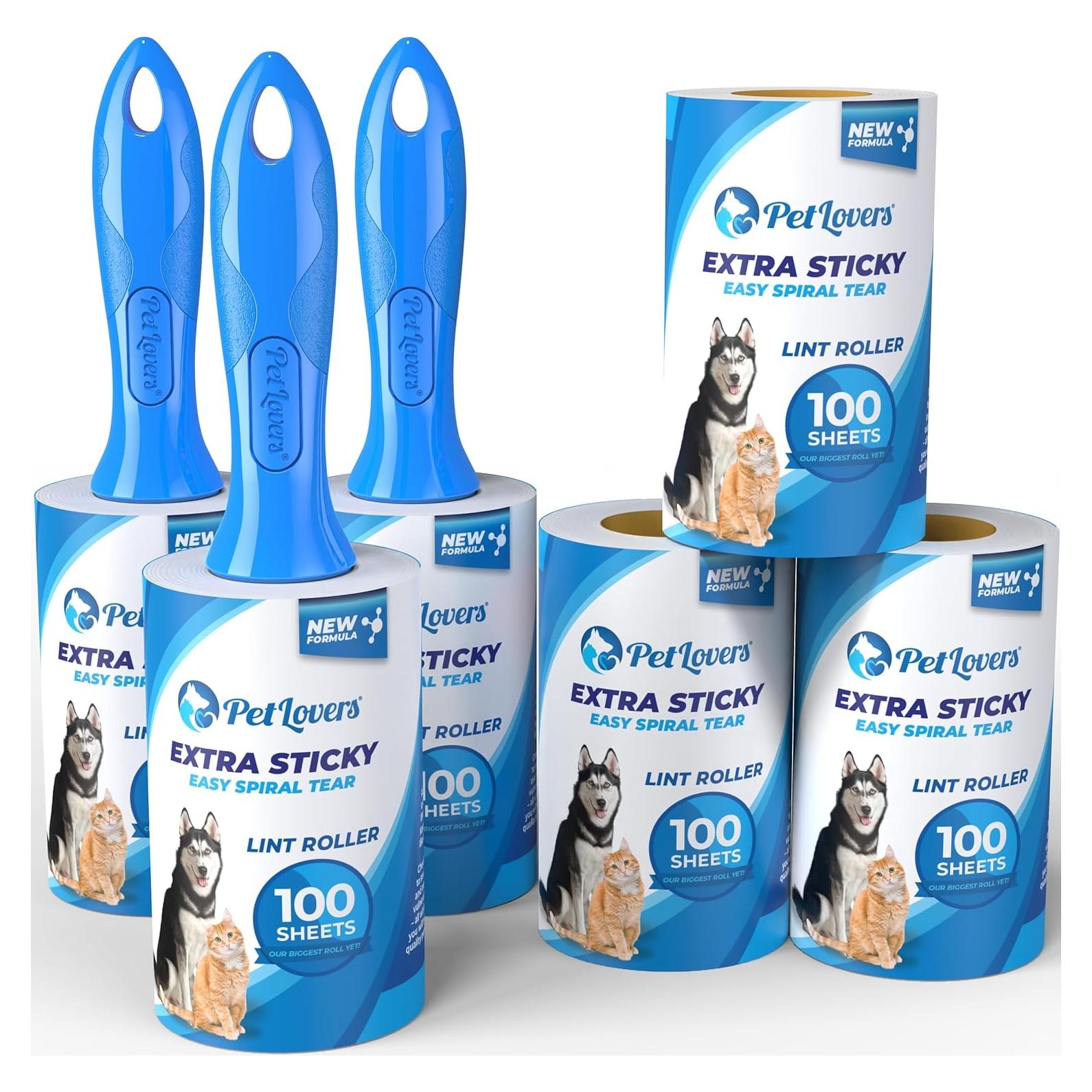 Rodillos Adhesivos Extra Pegajosos PetLovers 600 Hojas