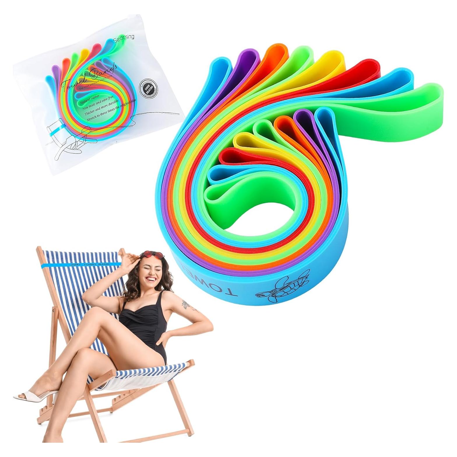 8 Clips de Correa para Toalla de Playa Seocsing - Mezcla Ocho