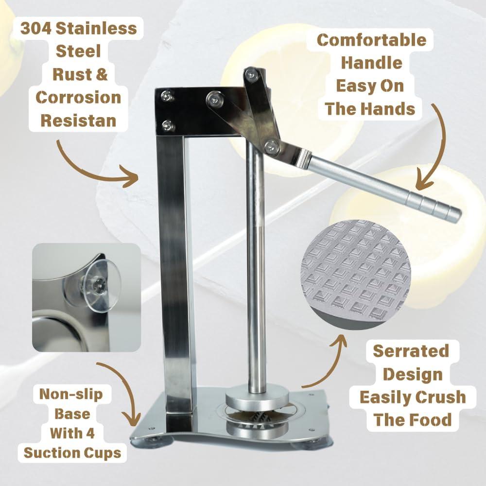 Exprimidor Manual de Limón Hojioyi de Acero Inoxidable 3.02 kg