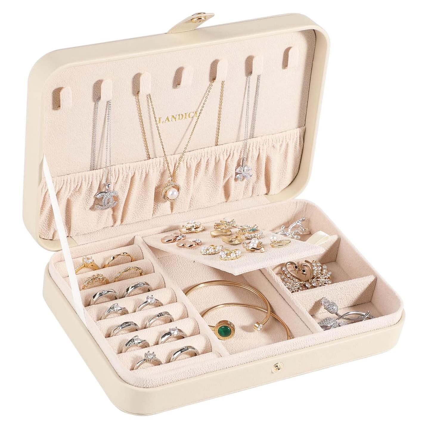 Caja de Joyería Pequeña LANDICI Albaricoque 21x14 cm