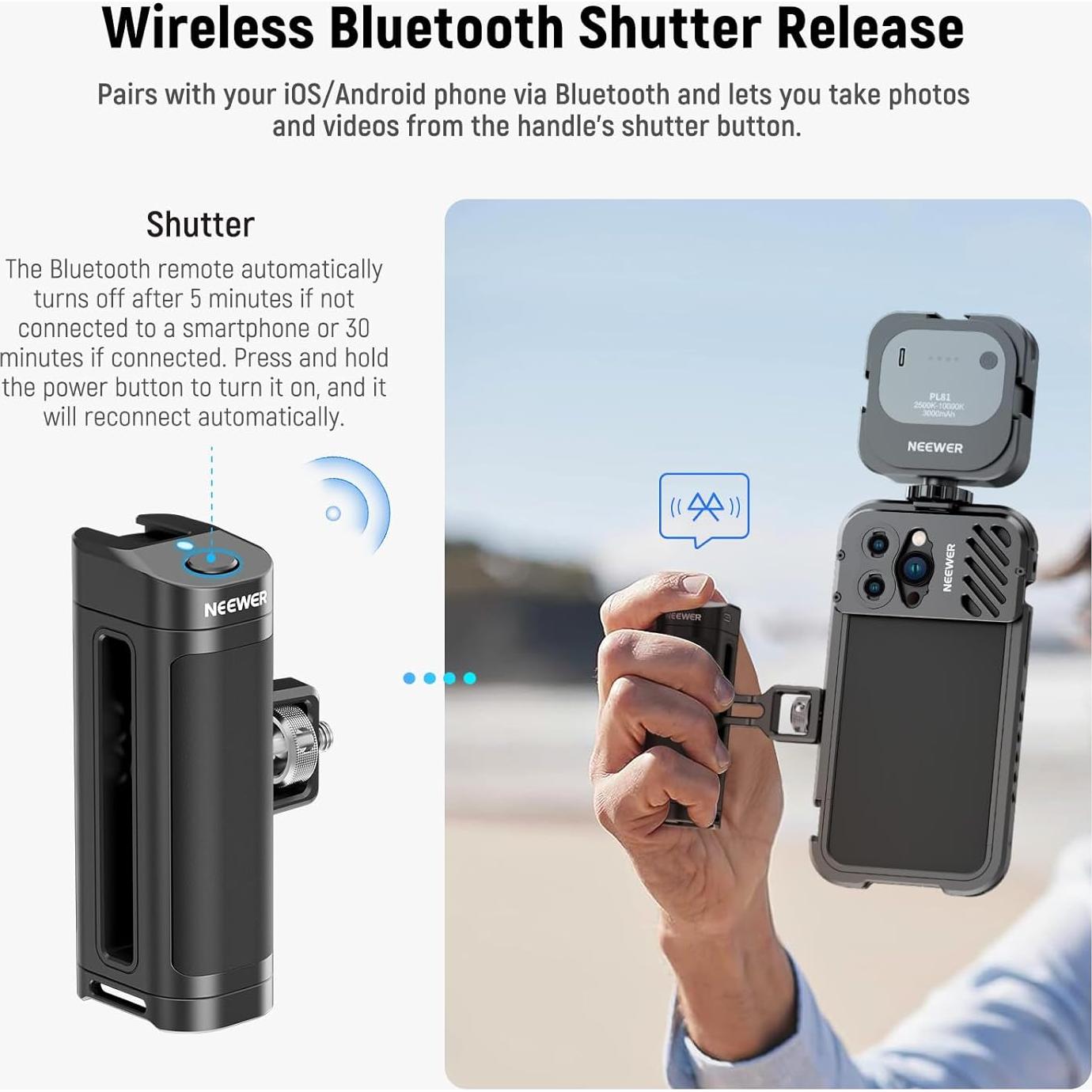 Mango Lateral Inalámbrico NEEWER PA005E para Smartphone