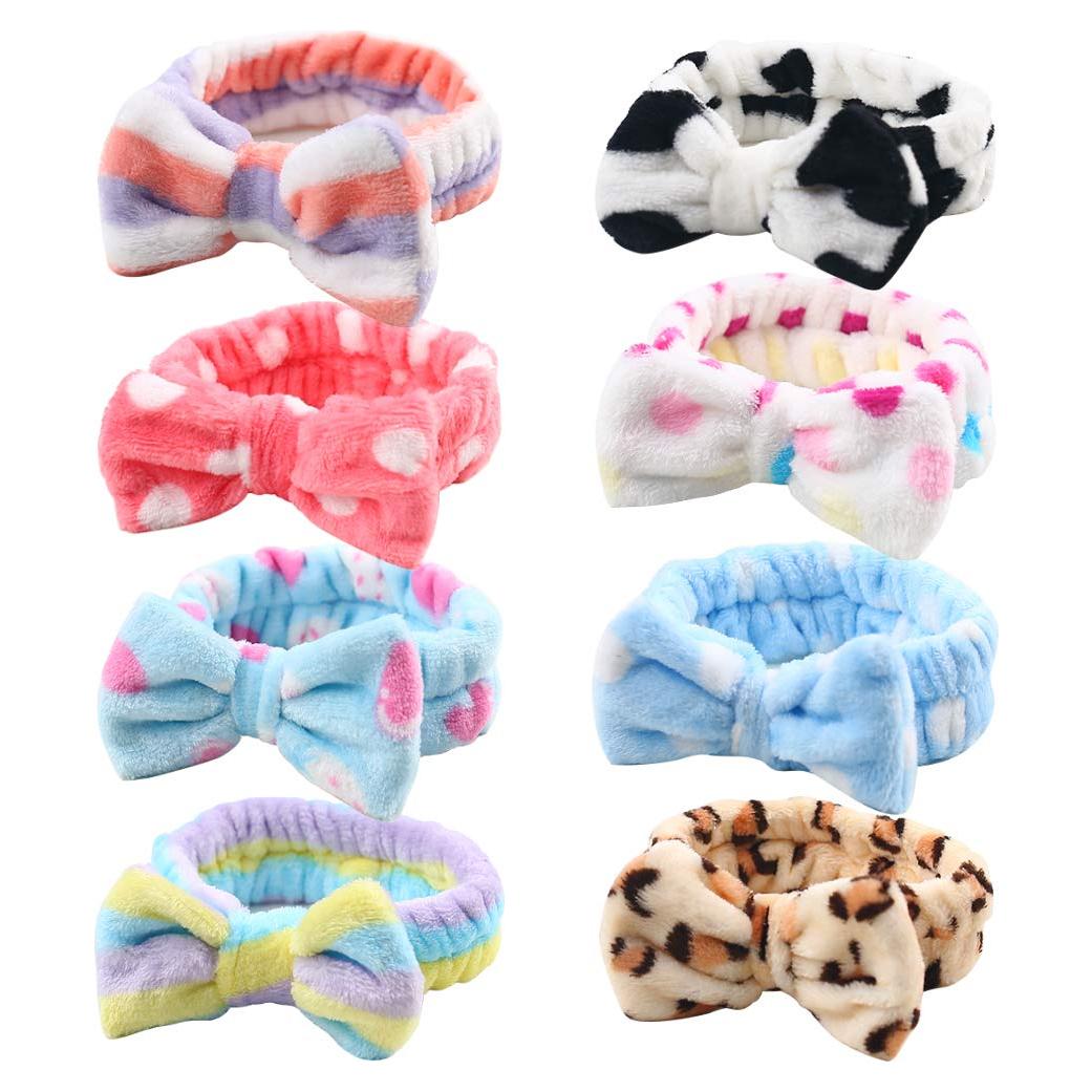 8 Bandas de Maquillaje para Spa 3 Nutrias - Suaves y Absorbentes