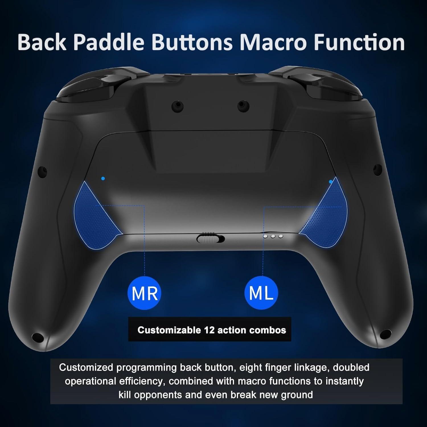 Controlador Inalámbrico NBCP para Switch Lite - Vibración Dual, Giroscopio 6 Ejes, RGB
