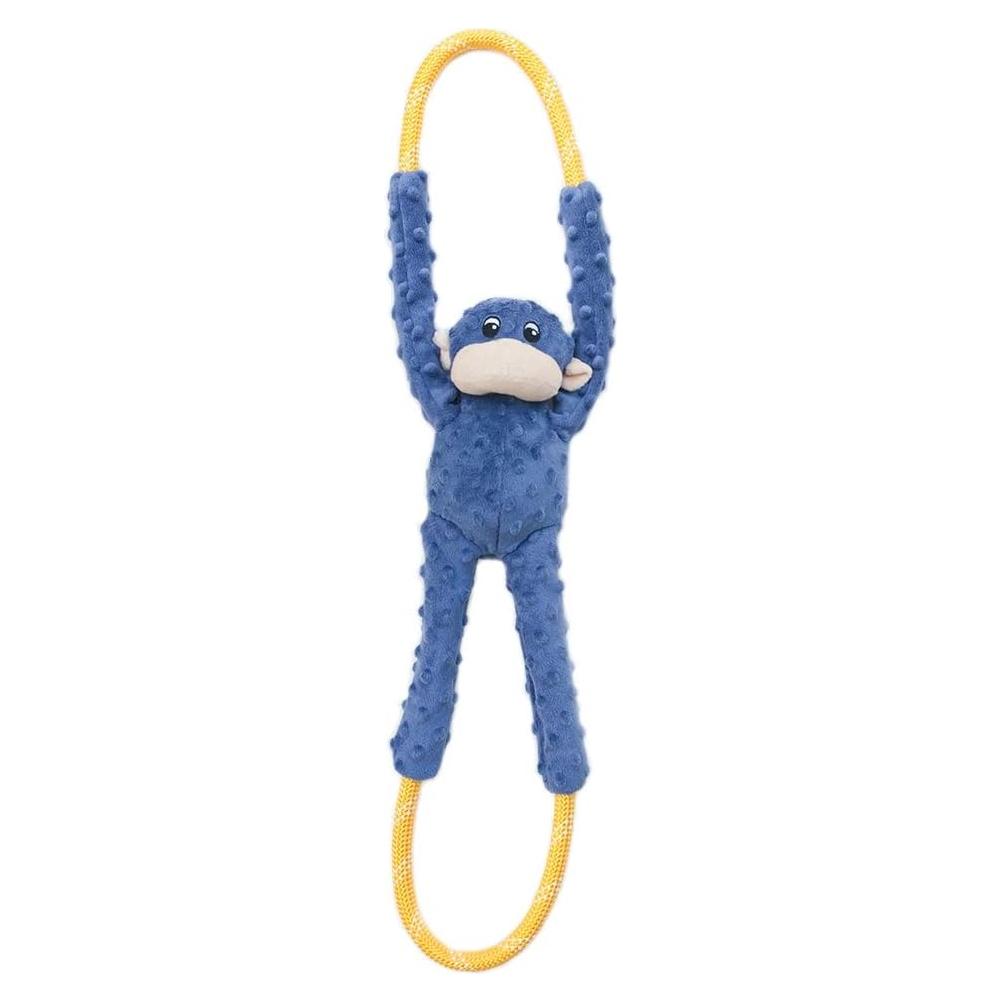 ZippyPaws Monkey RopeTugz Azul - Juguete Duradero para Perros