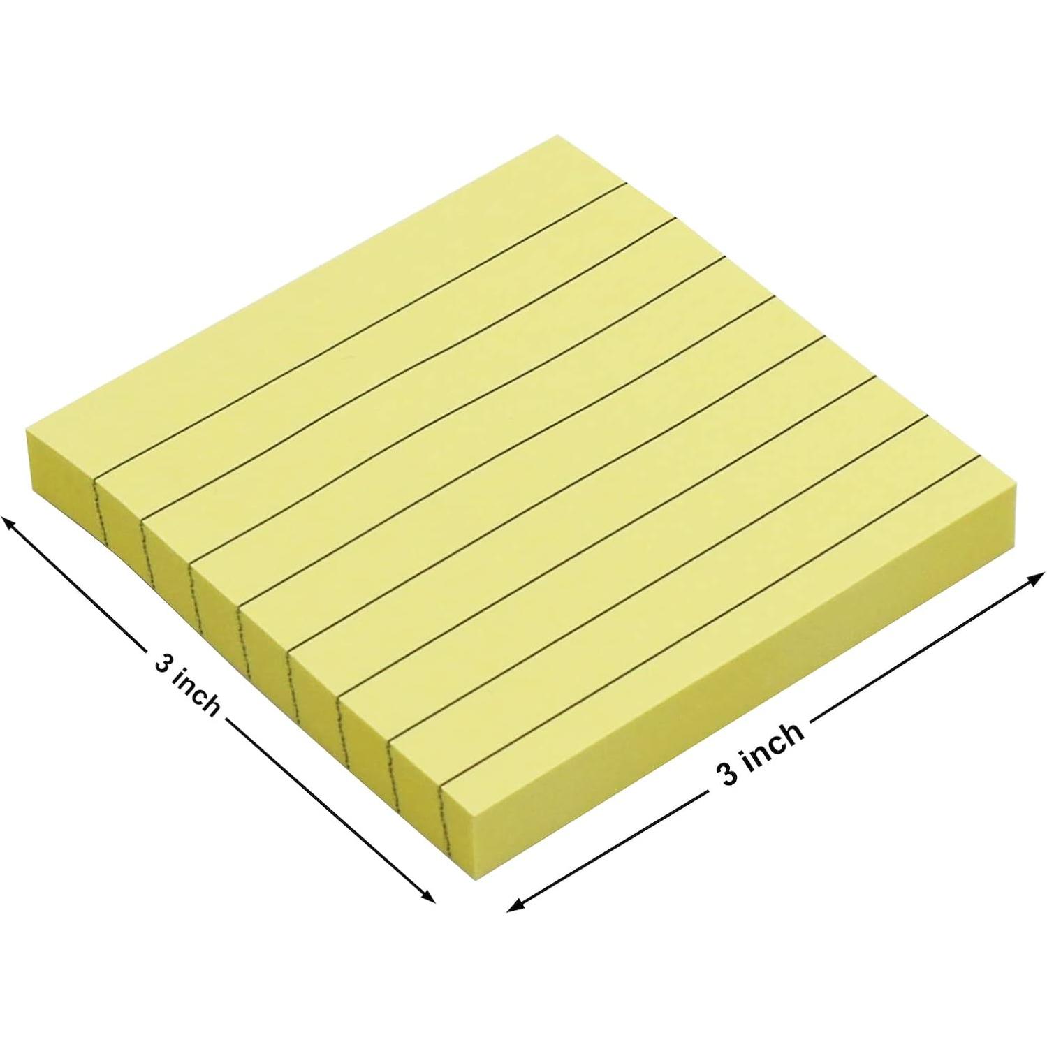 Notas Adhesivas Autoadhesivas Andoca 7.62x7.62 cm Amarillo Pastel 600 Hojas