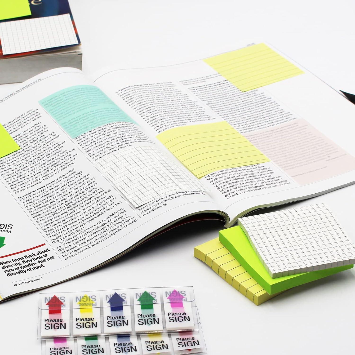 Notas Adhesivas Autoadhesivas Andoca 7.62x7.62 cm Amarillo Pastel 600 Hojas