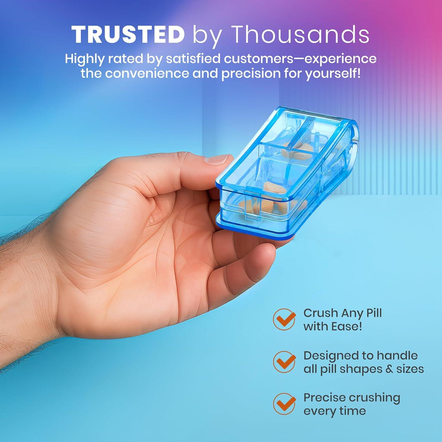 Cortador de Pastillas V-Grip MEDca - Divisor Transparente 8 Tamaños