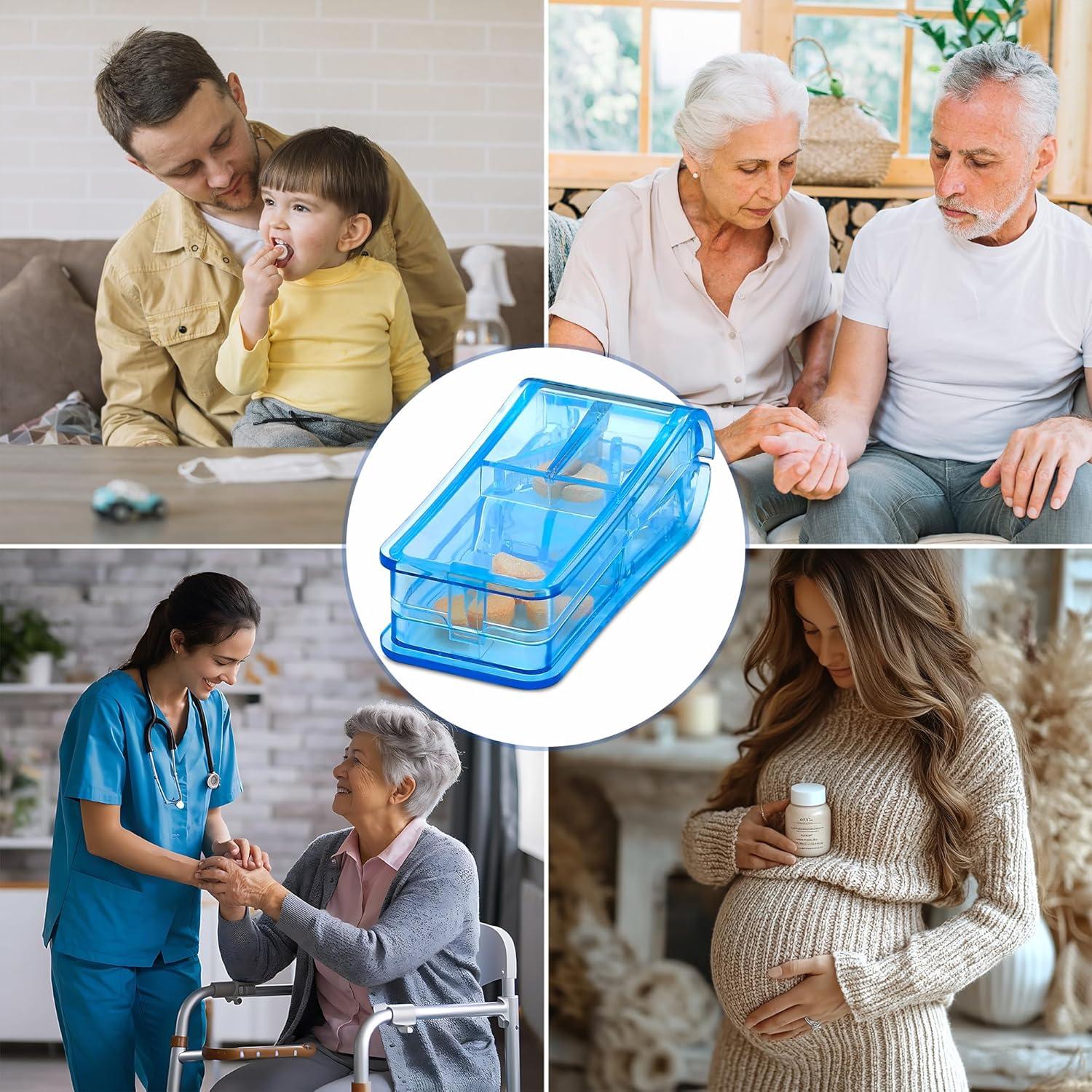 Cortador de Pastillas V-Grip MEDca - Divisor Transparente 8 Tamaños