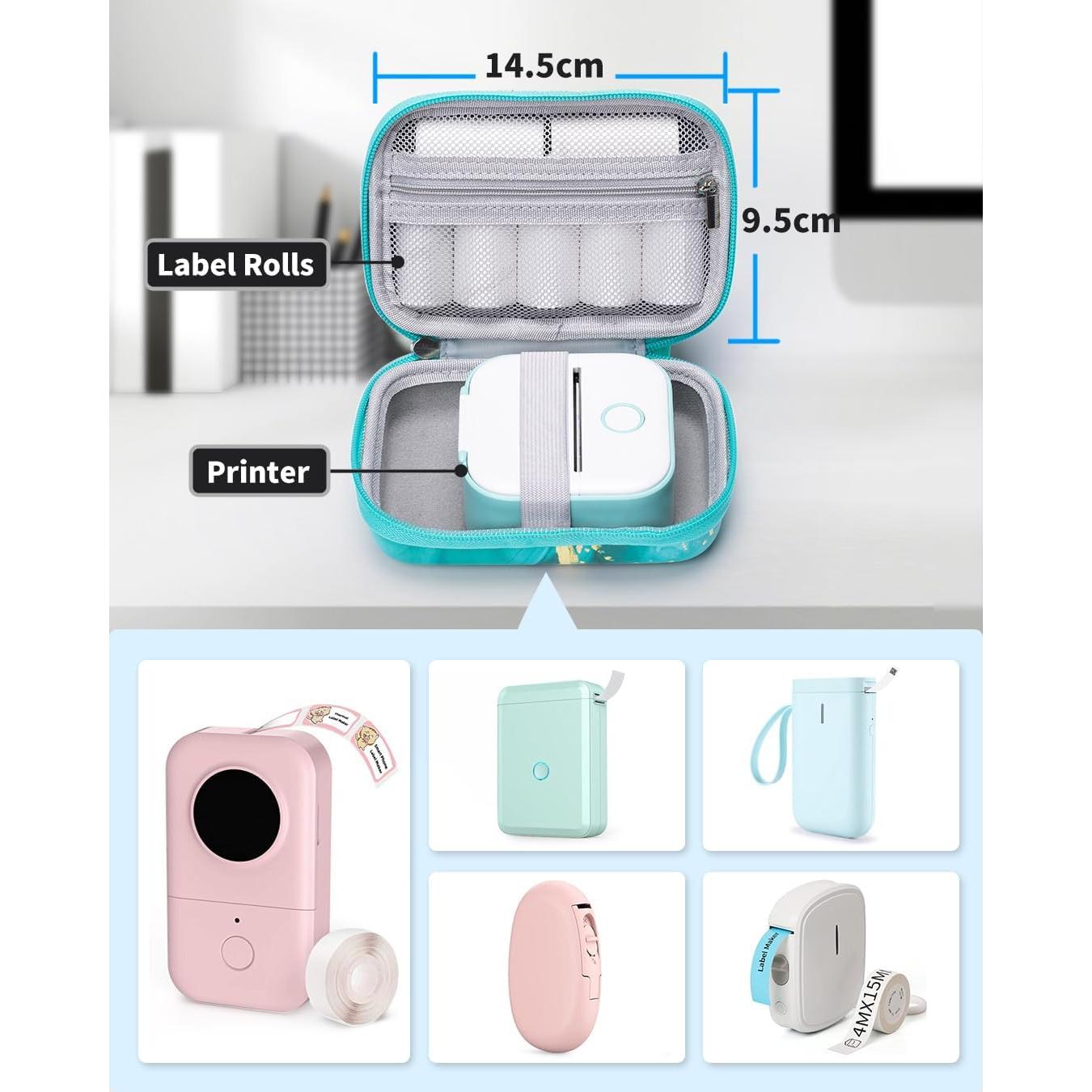 Funda Dura Memoking T02 para Mini Impresoras Verde