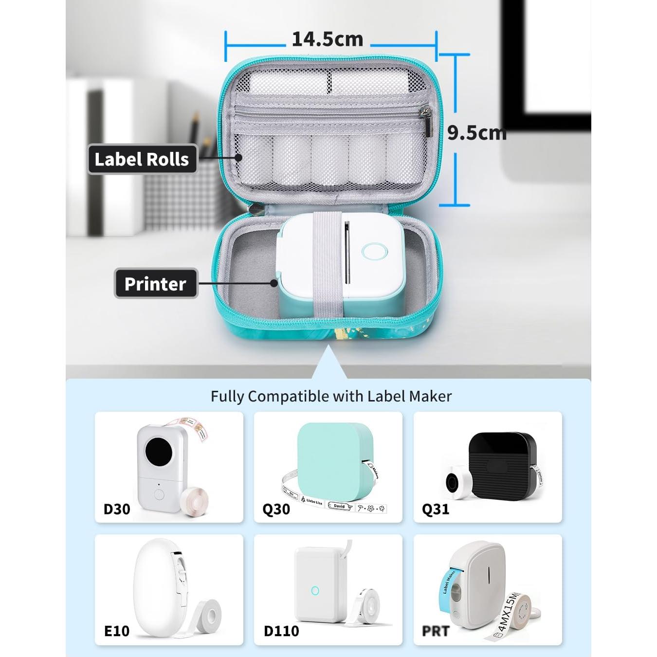 Funda Dura Memoking T02 para Mini Impresoras Verde