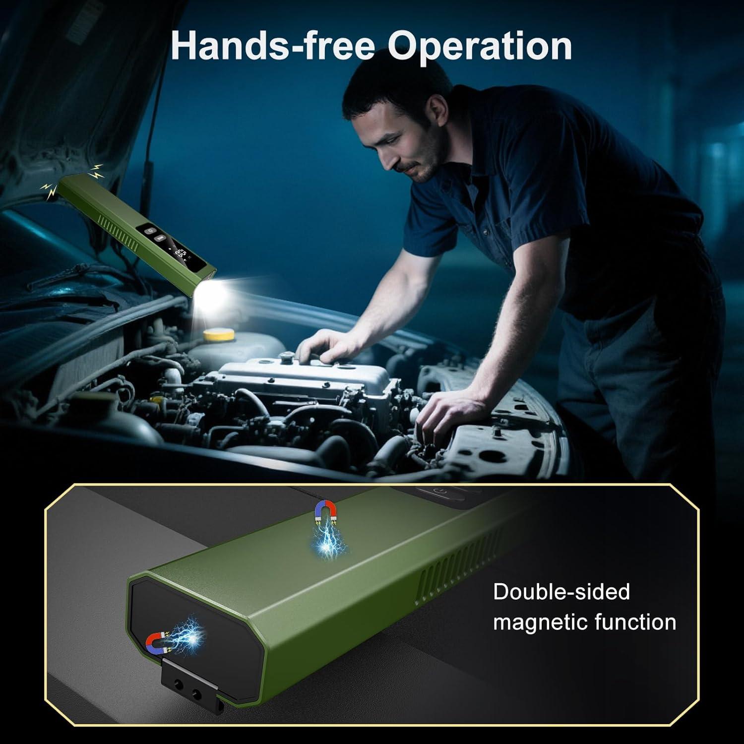 Linterna Recargable EDC Pro 4-en-1 800 Lúmenes Verde