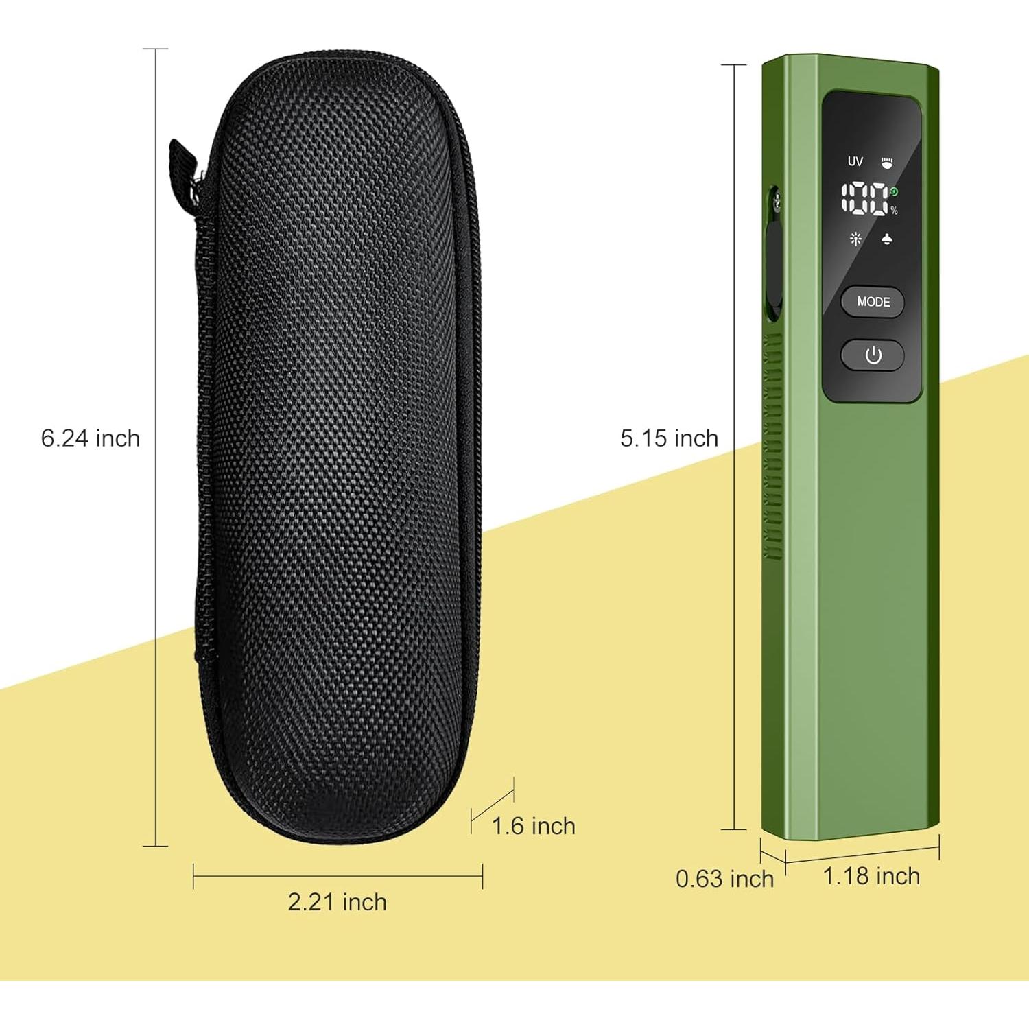 Linterna Recargable EDC Pro 4-en-1 800 Lúmenes Verde