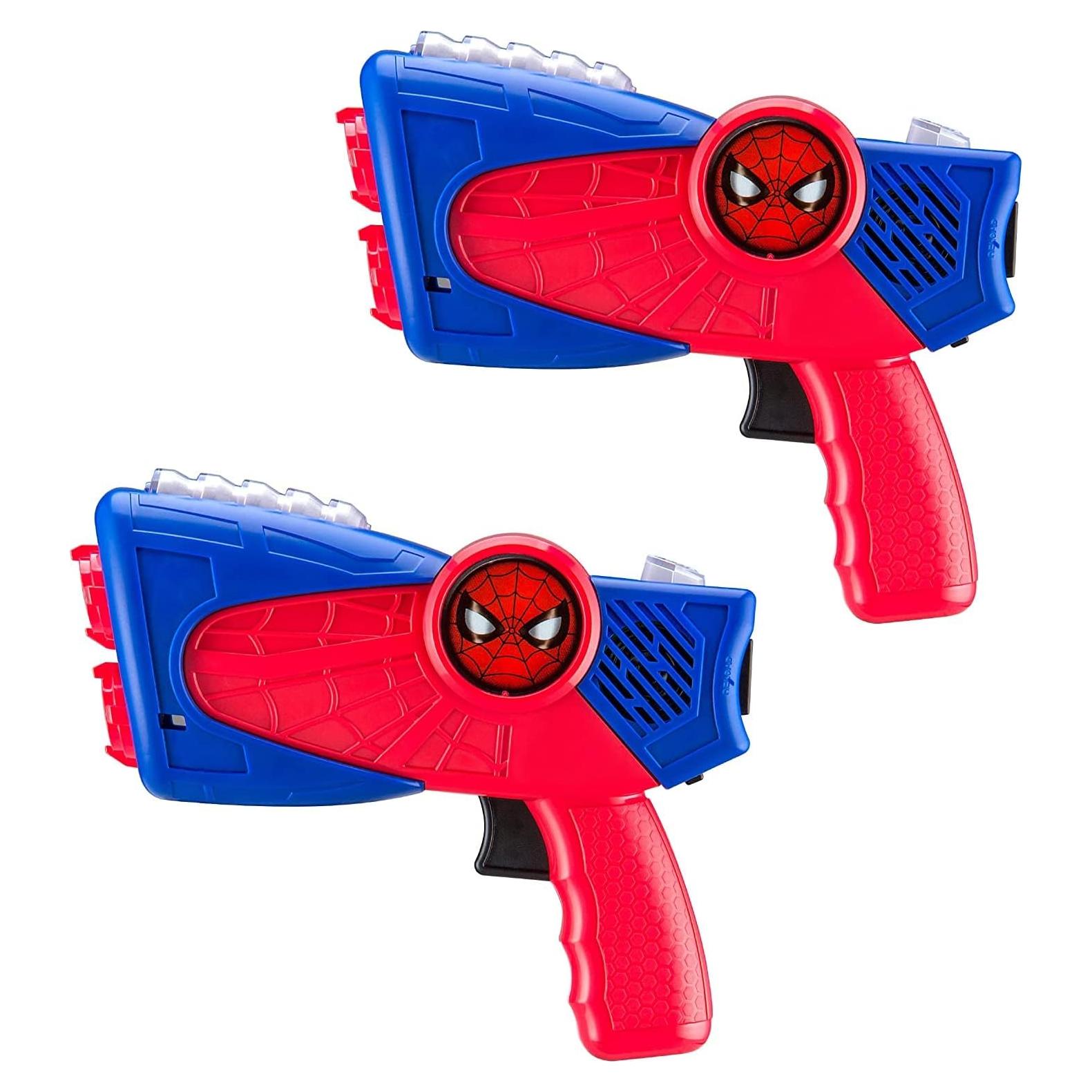 Blaster Laser Tag eKids Spiderman para Niños - 3 Modos, 30m Alcance