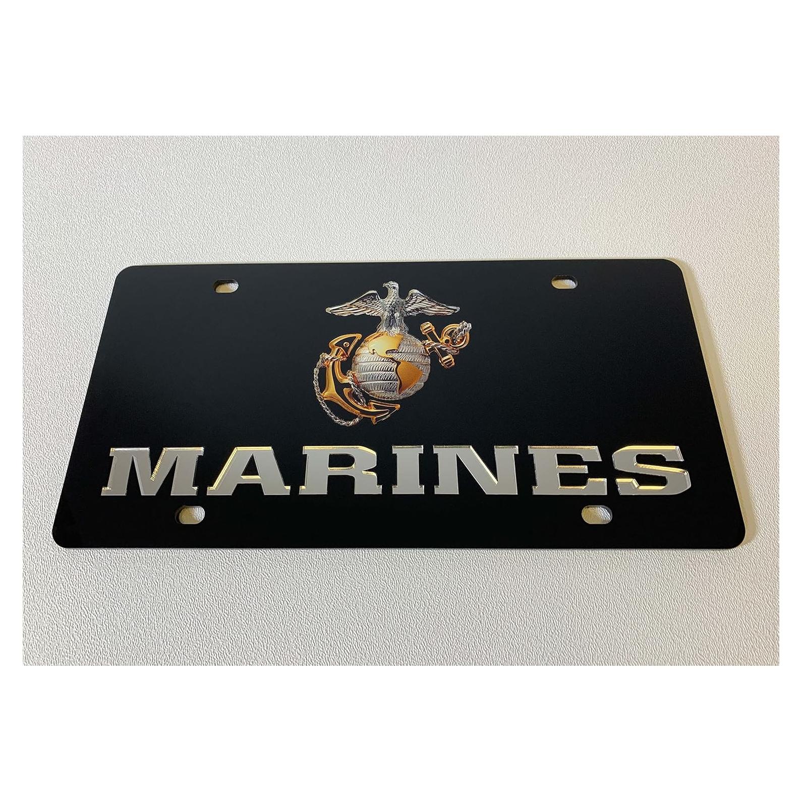 Placa de Licencia Acrílica Eurosport Daytona Marines 15x30cm